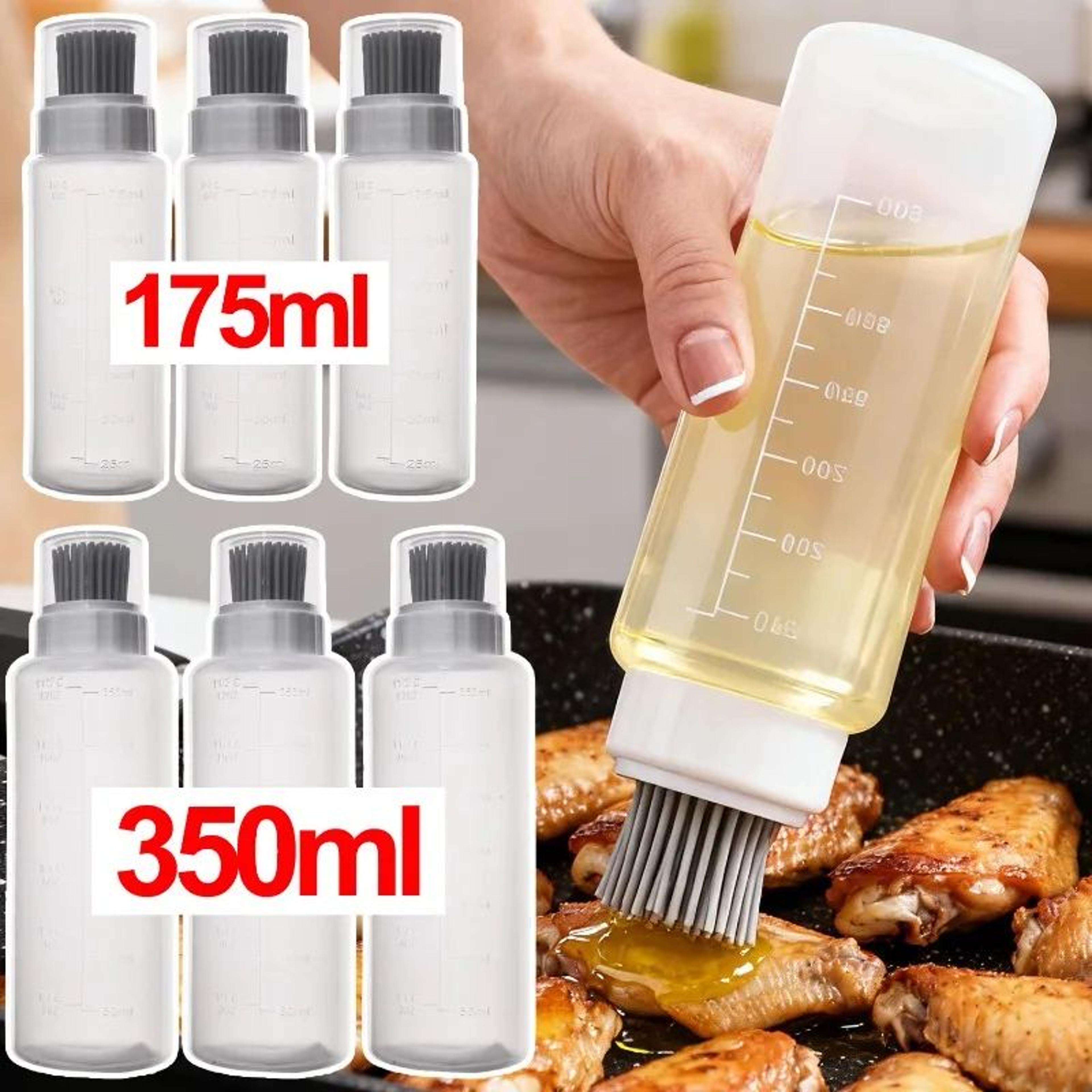 silicone oil dispenser bottle with bbq basting brush