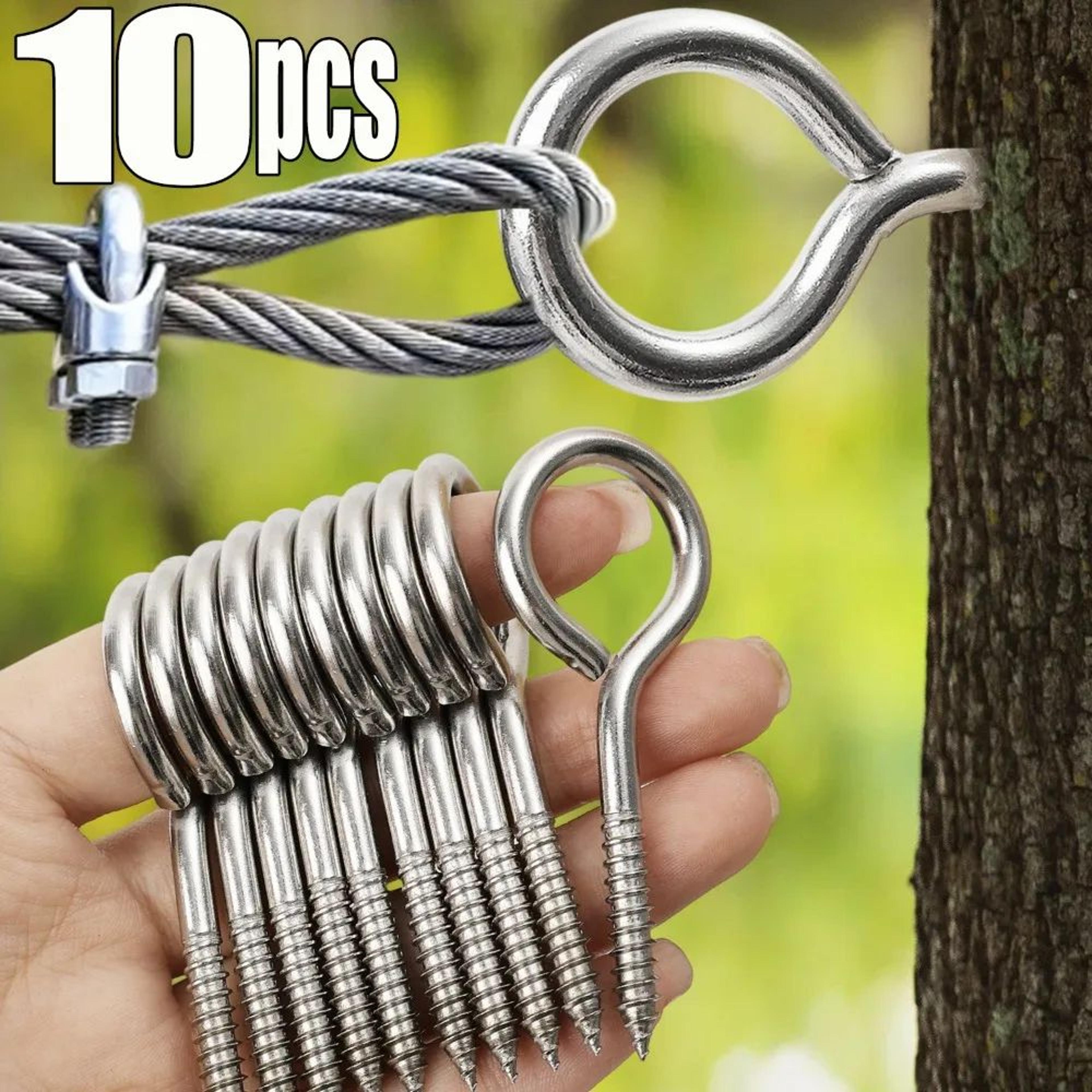 304 stainless steel self tapping eye hook screw heavy duty wood hanging hook