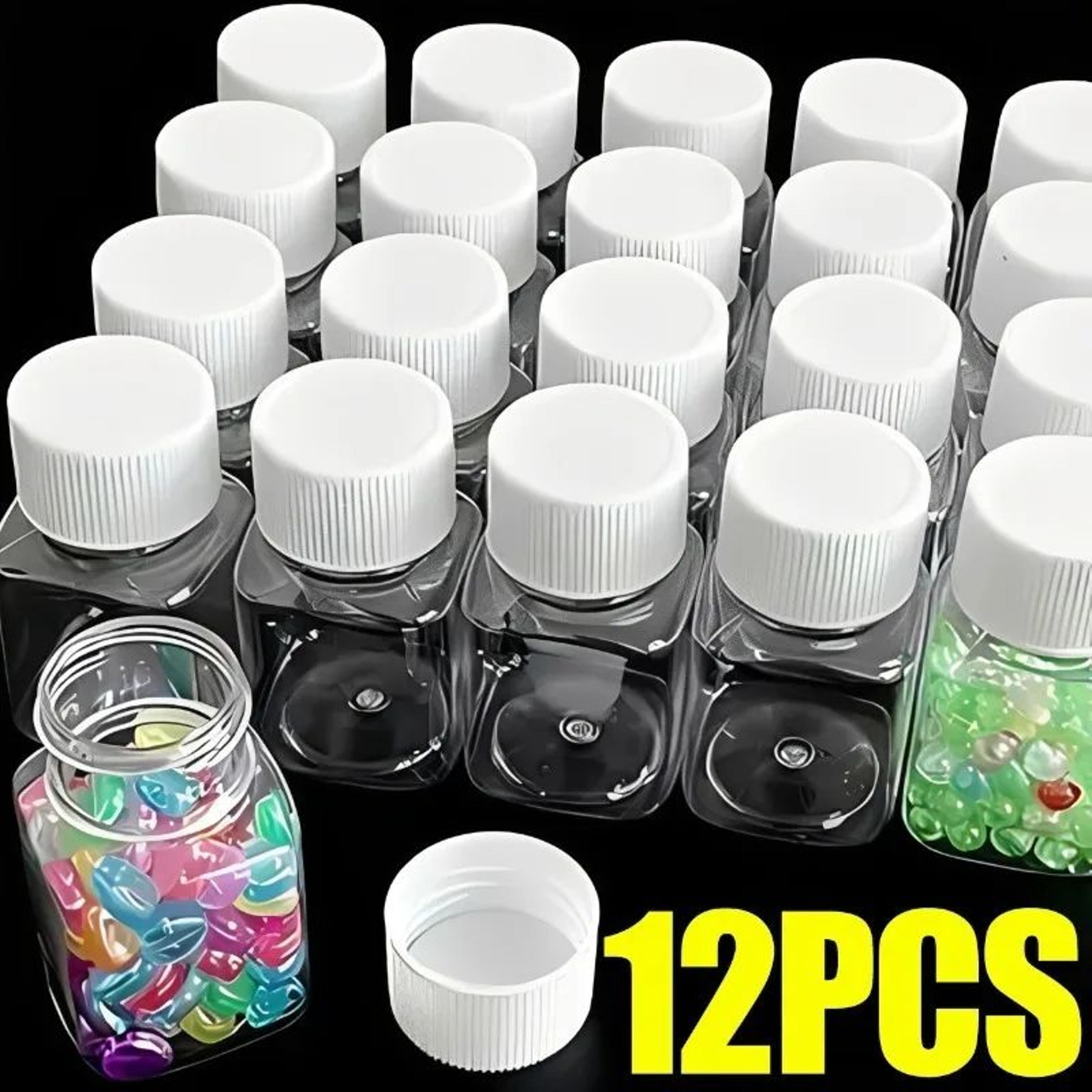 transparent plastic storage bottle wide mouth sealed container 30ml 50ml 80ml