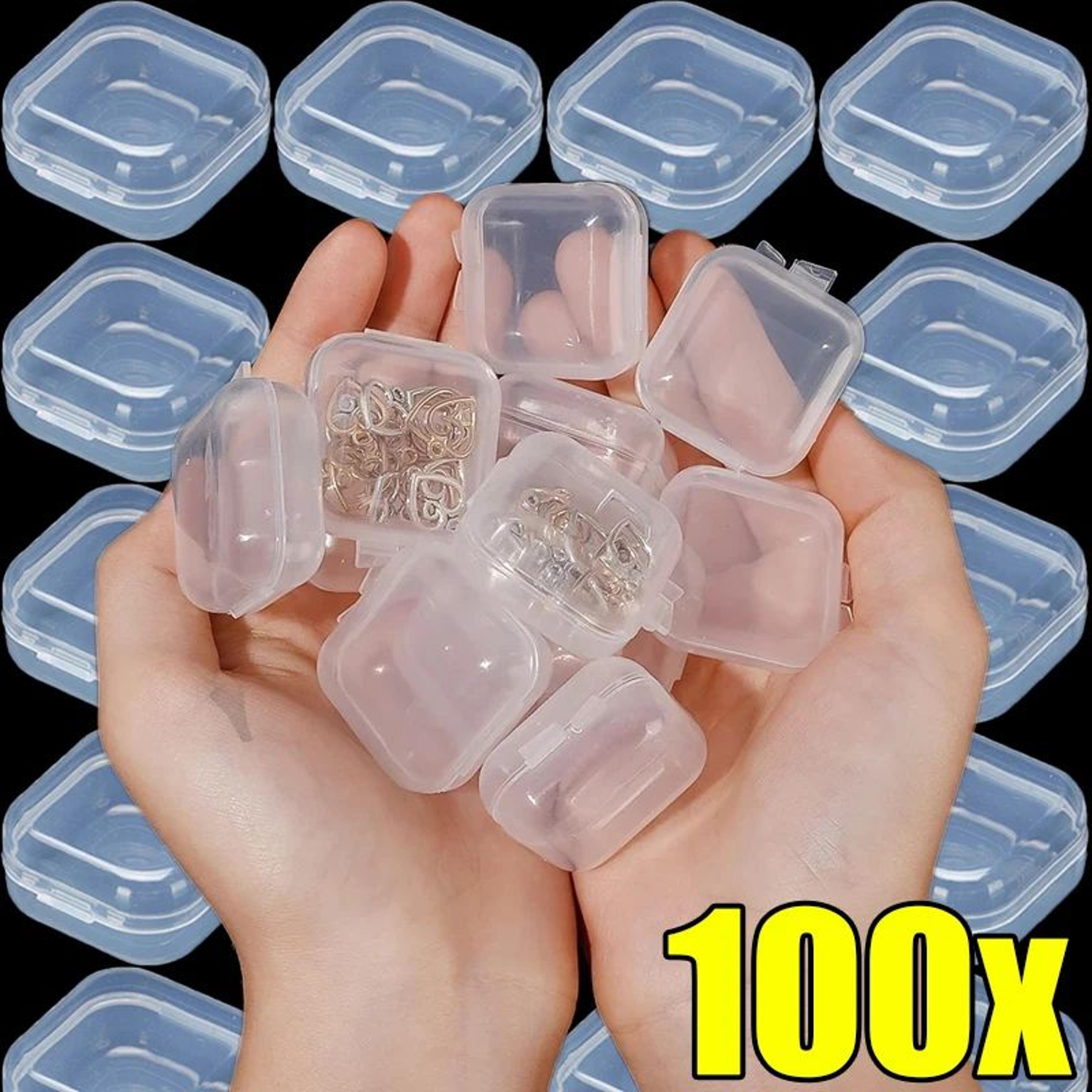 transparent mini storage box for jewelry and small items