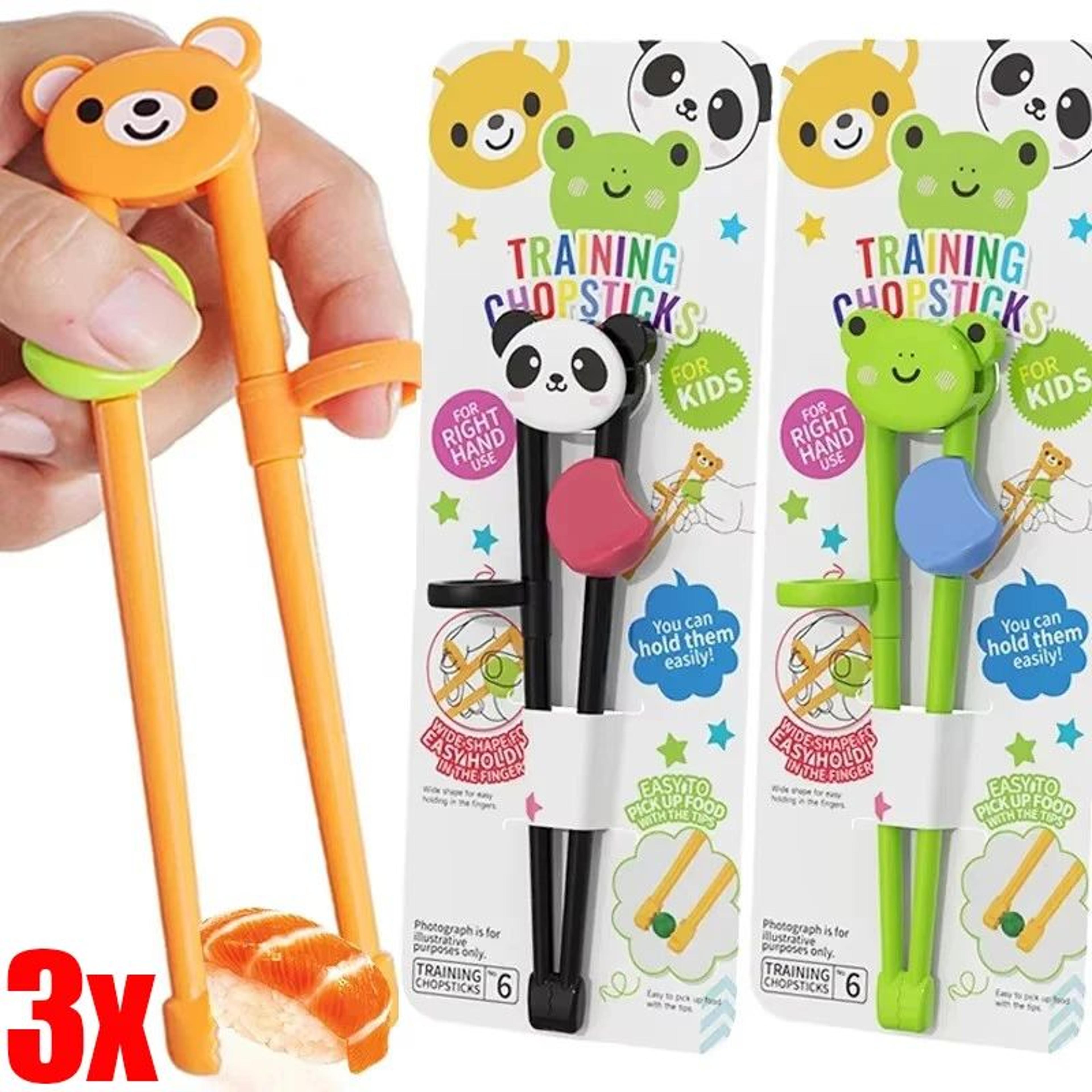 kids training chopsticks with cute animal design