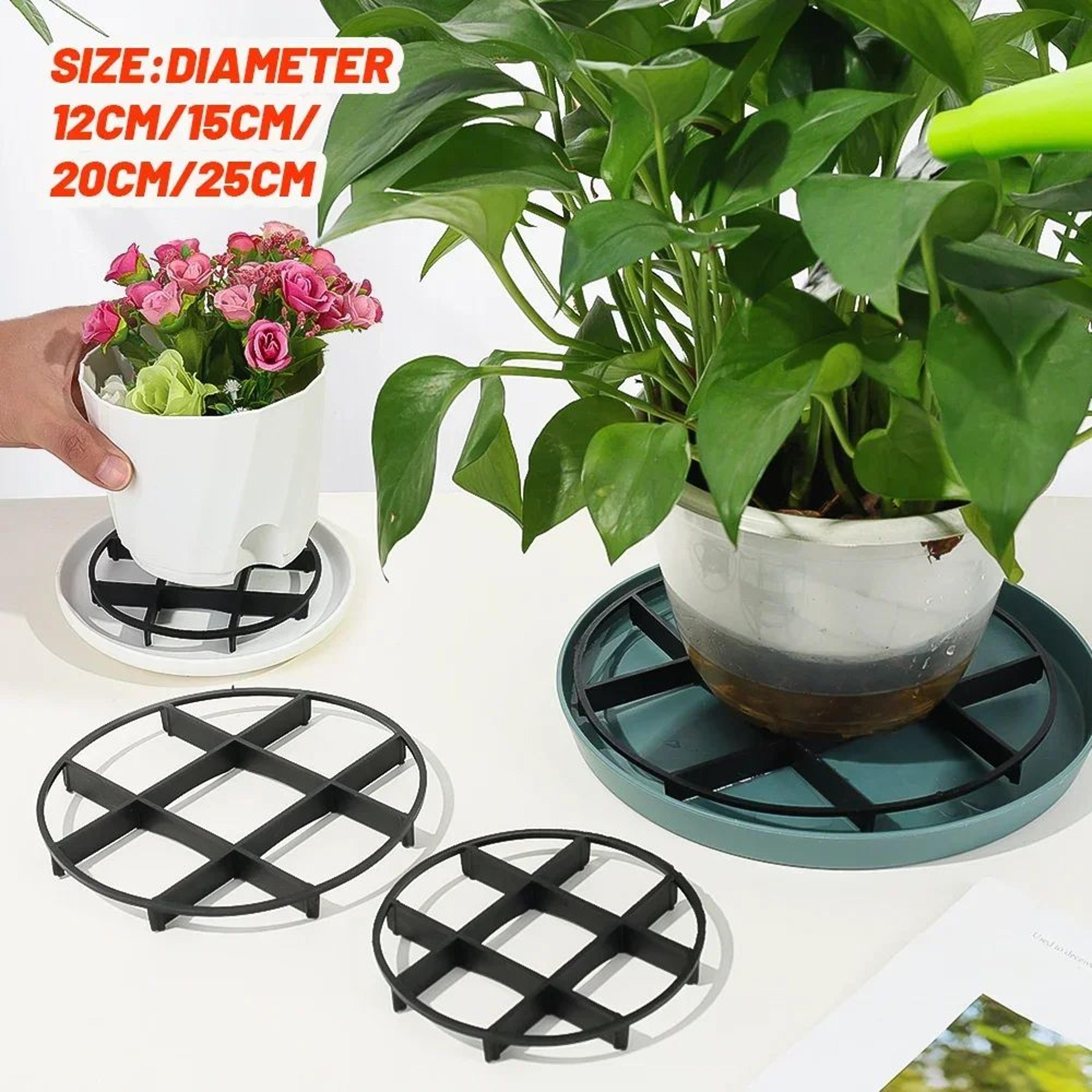 plastic flower pot tray with drainage saucer