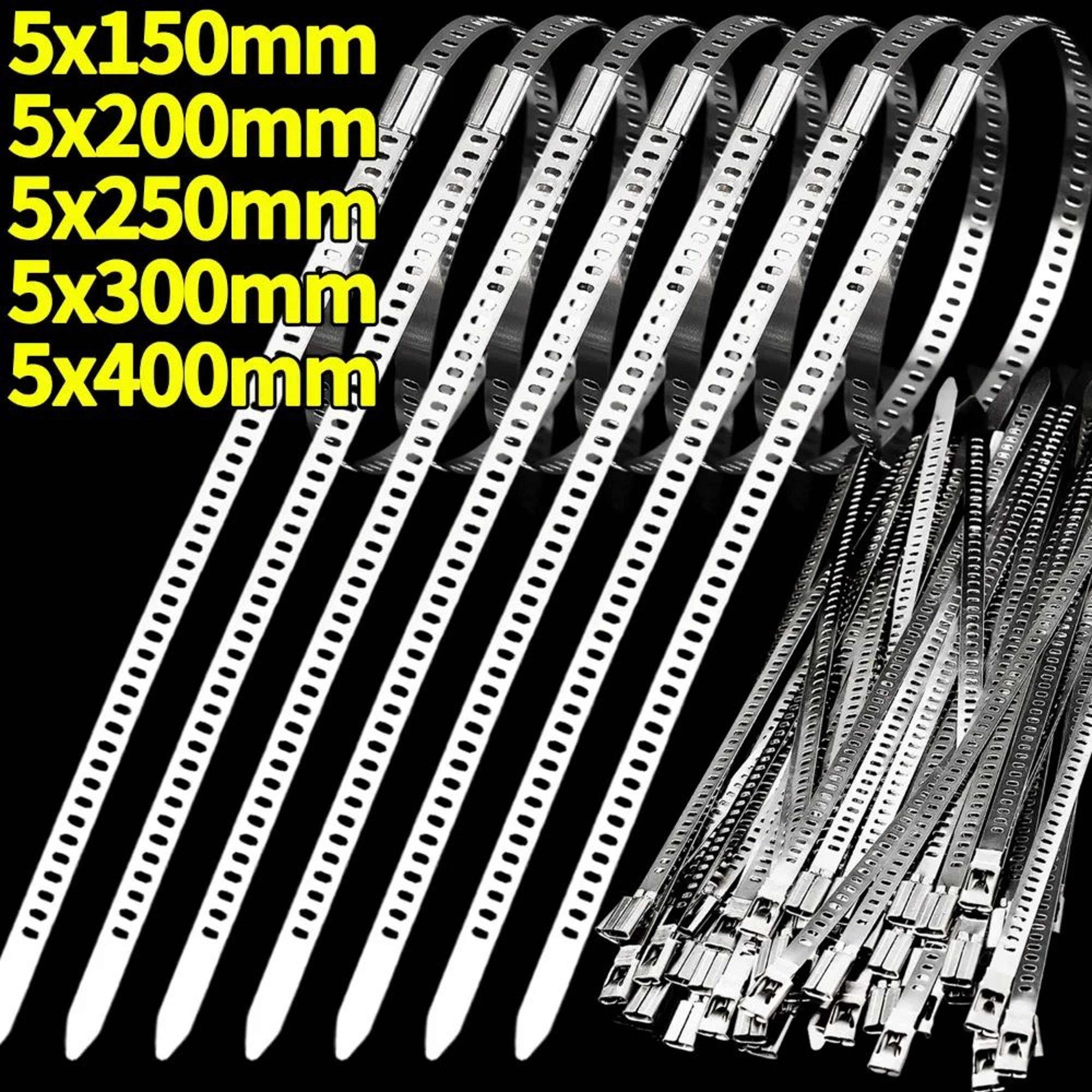heavy duty stainless steel self locking cable ties
