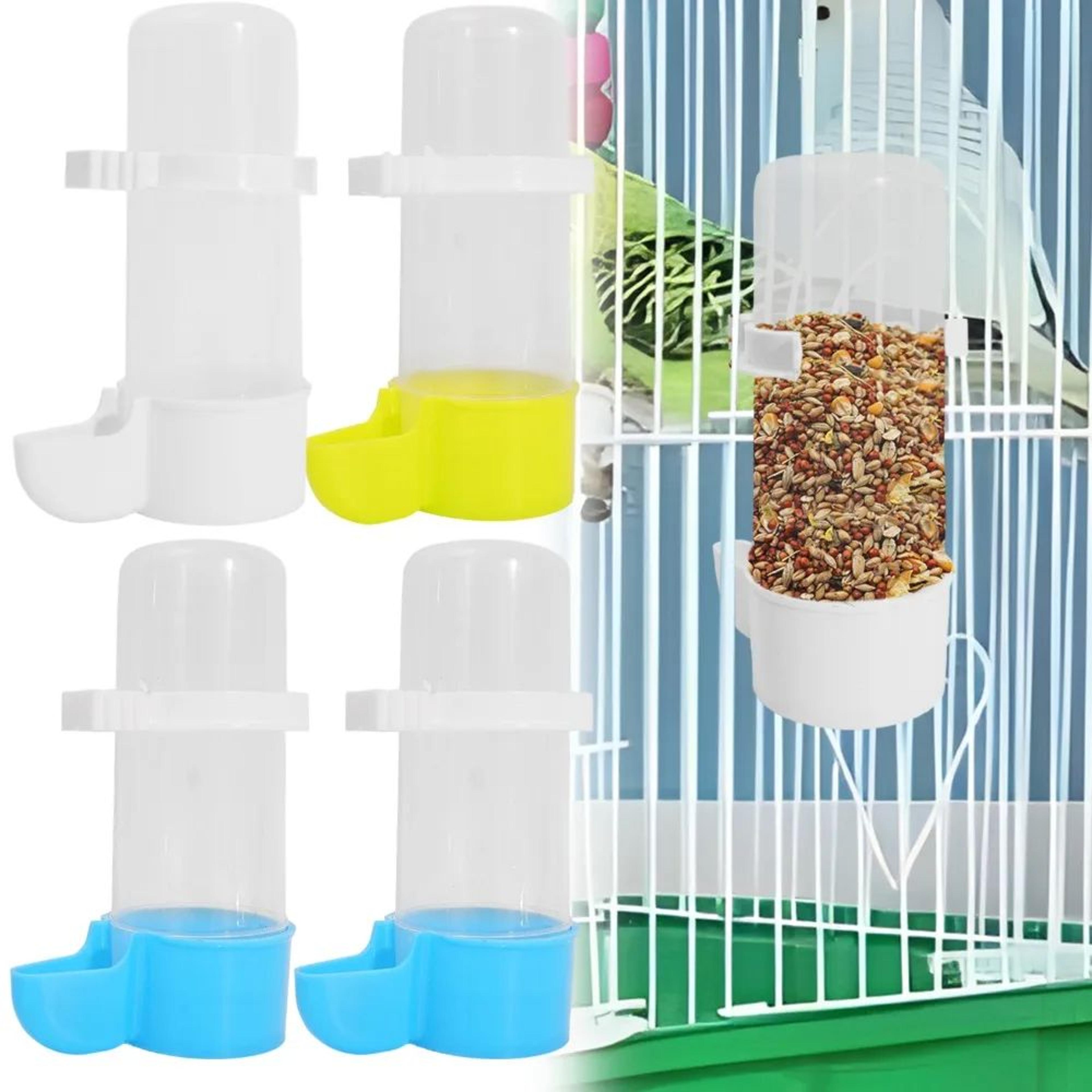 automatic bird feeder and water dispenser for bird cages