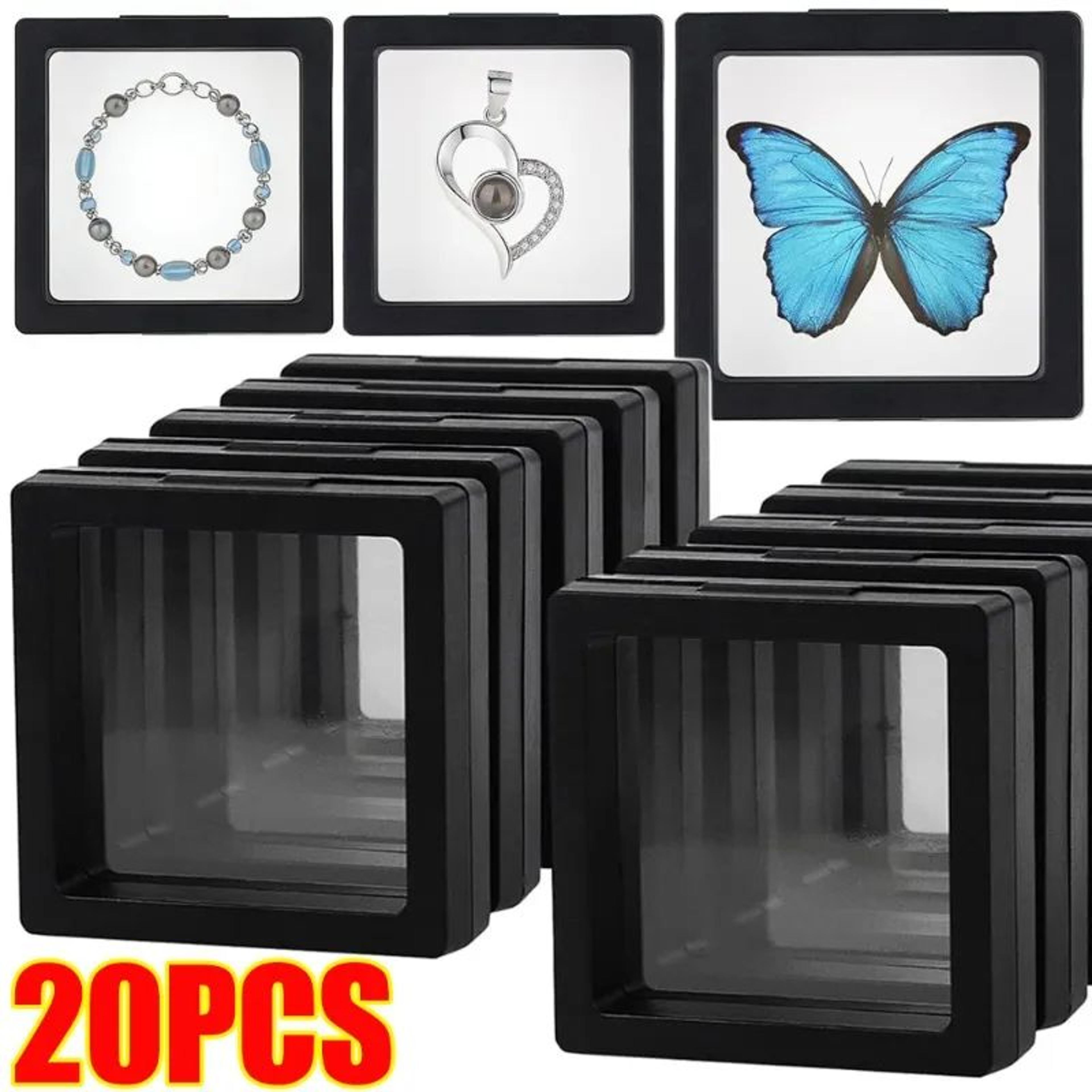 3d floating jewelry display case transparent storage box