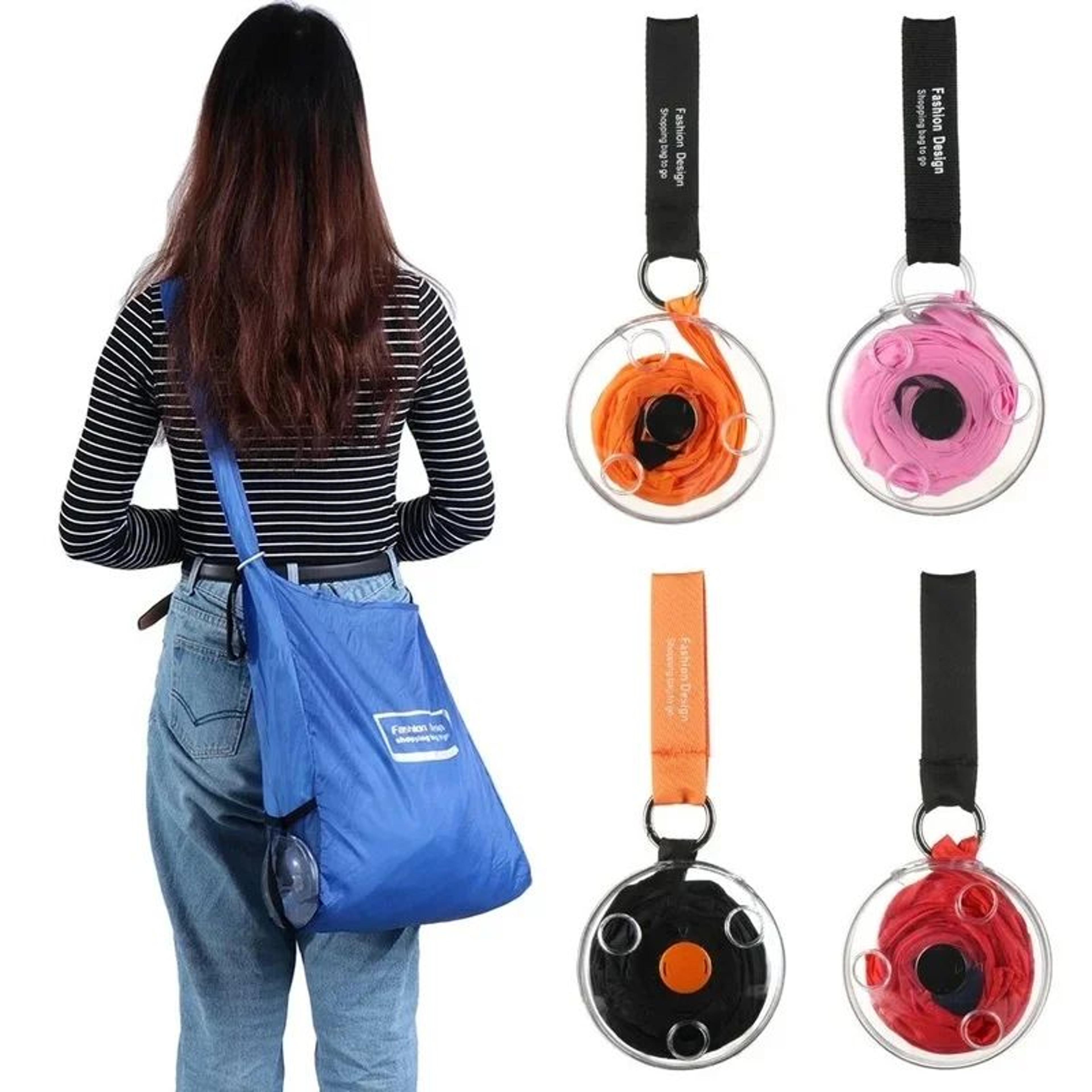 large capacity foldable shopping bag portable telescopic grocery tote