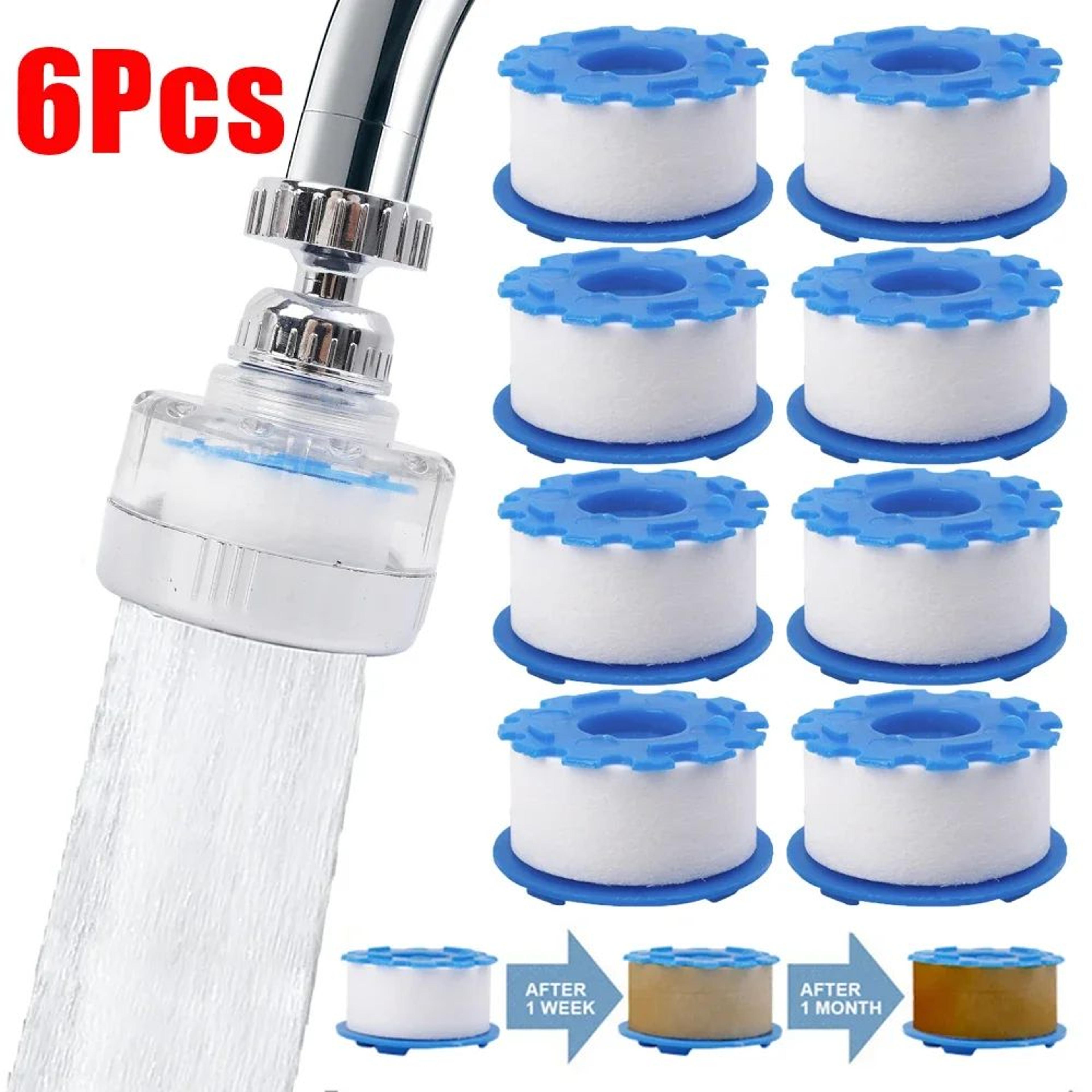 universal faucet water filter with pp cotton purifier for kitchen and bathroom