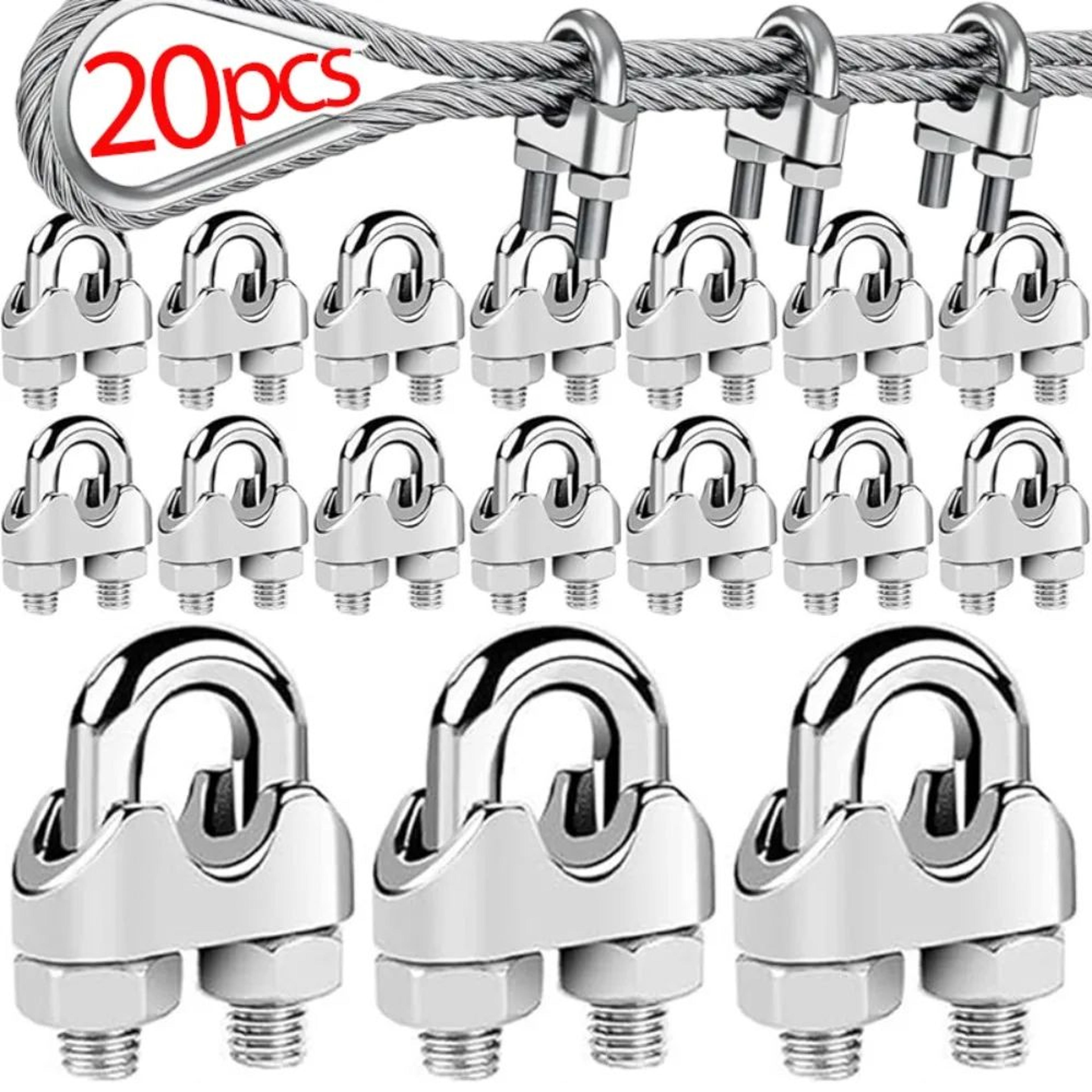 stainless steel u bolt wire rope cable clamp for secure fastening