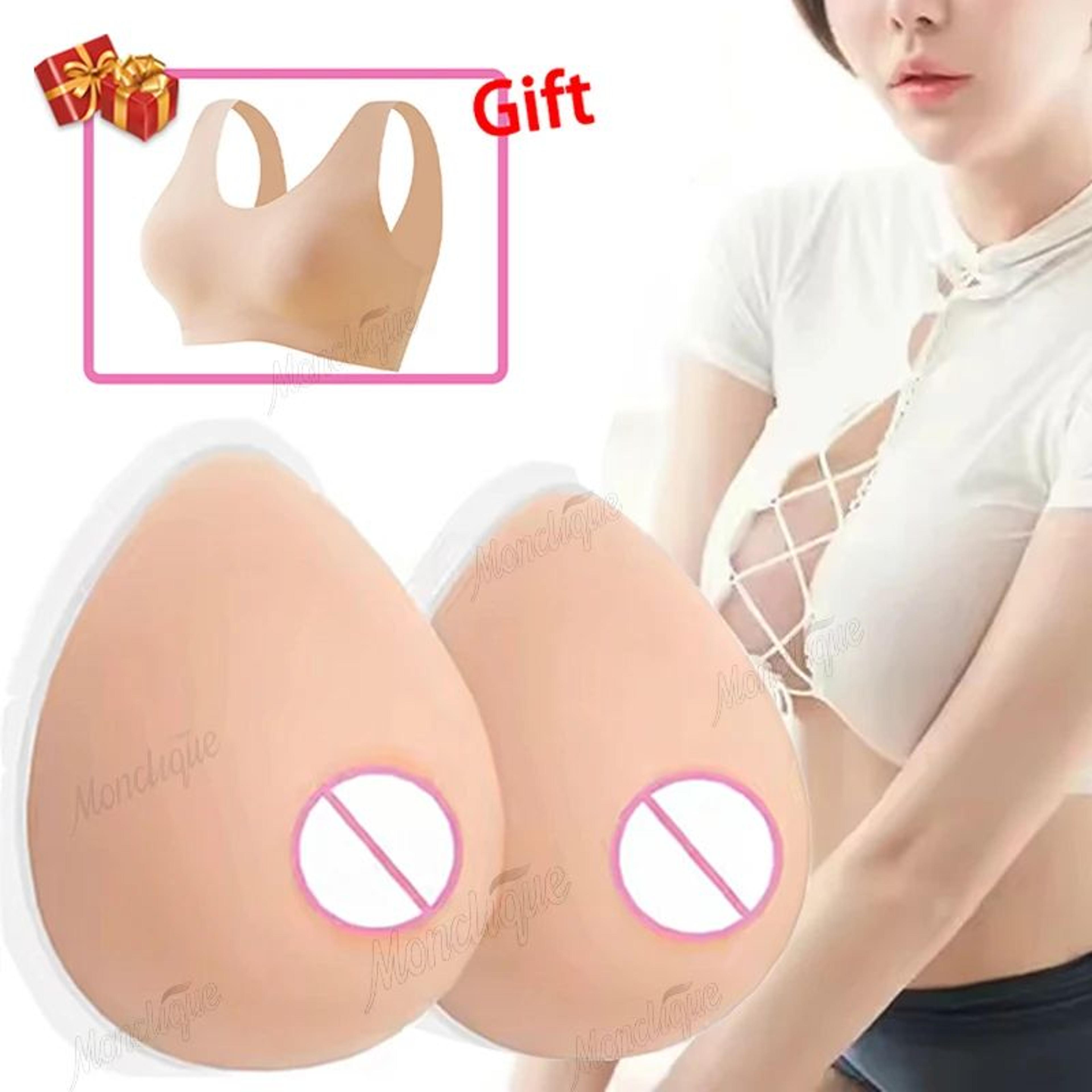 silicone adhesive breast forms bra inserts natural look pair