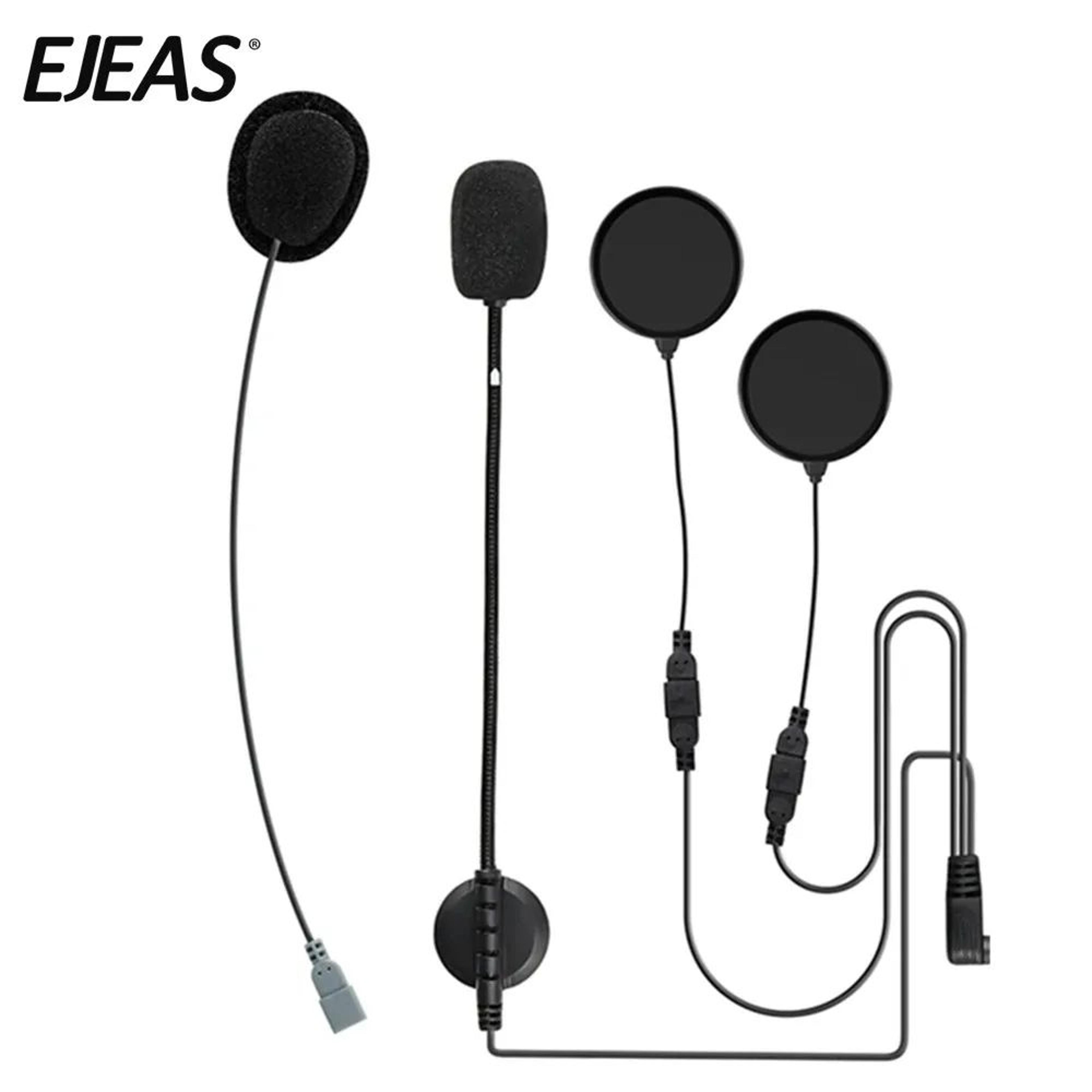 ejeas q7 motorcycle helmet headset with microphone