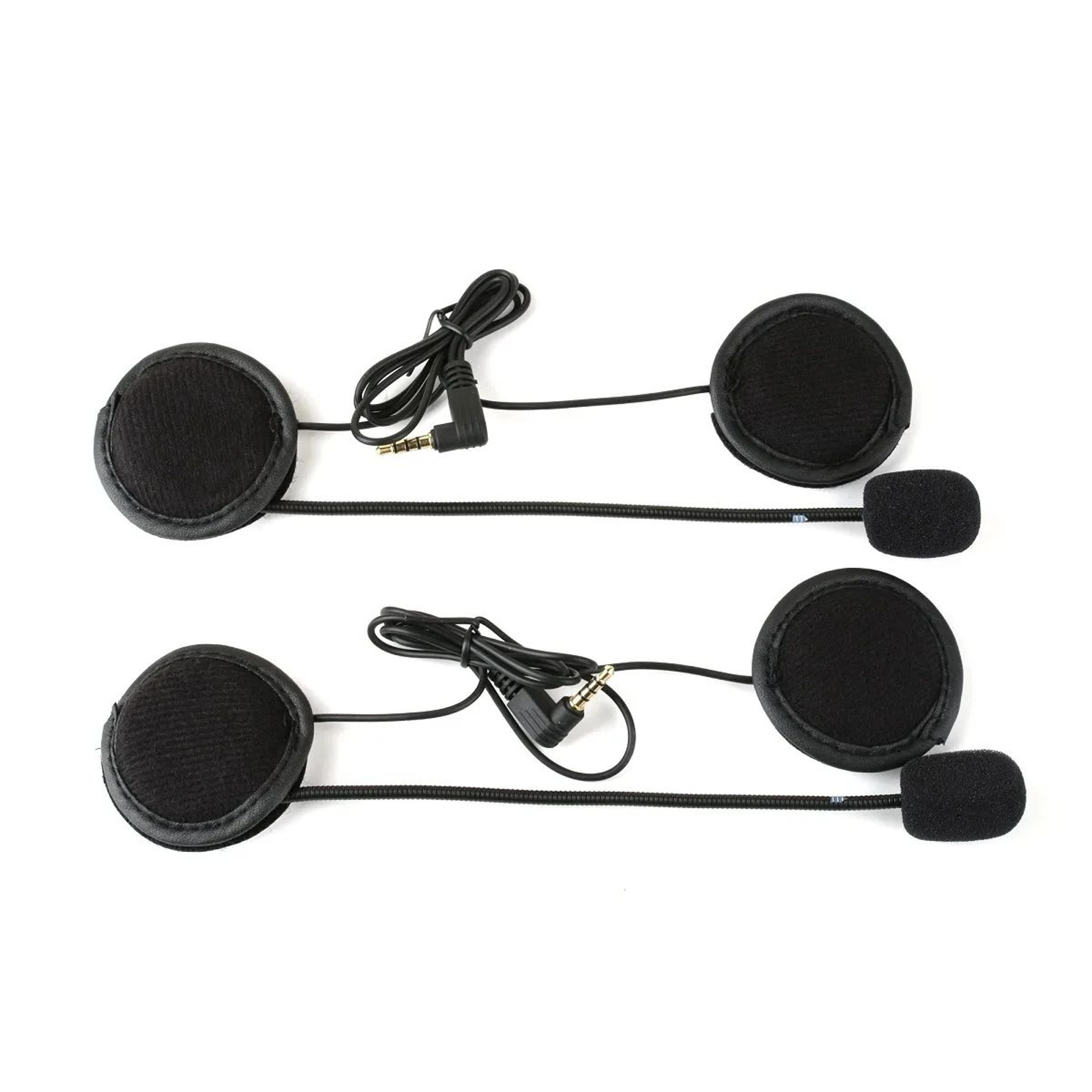 ejeas motorcycle helmet headset 3.5mm microphone speaker kit