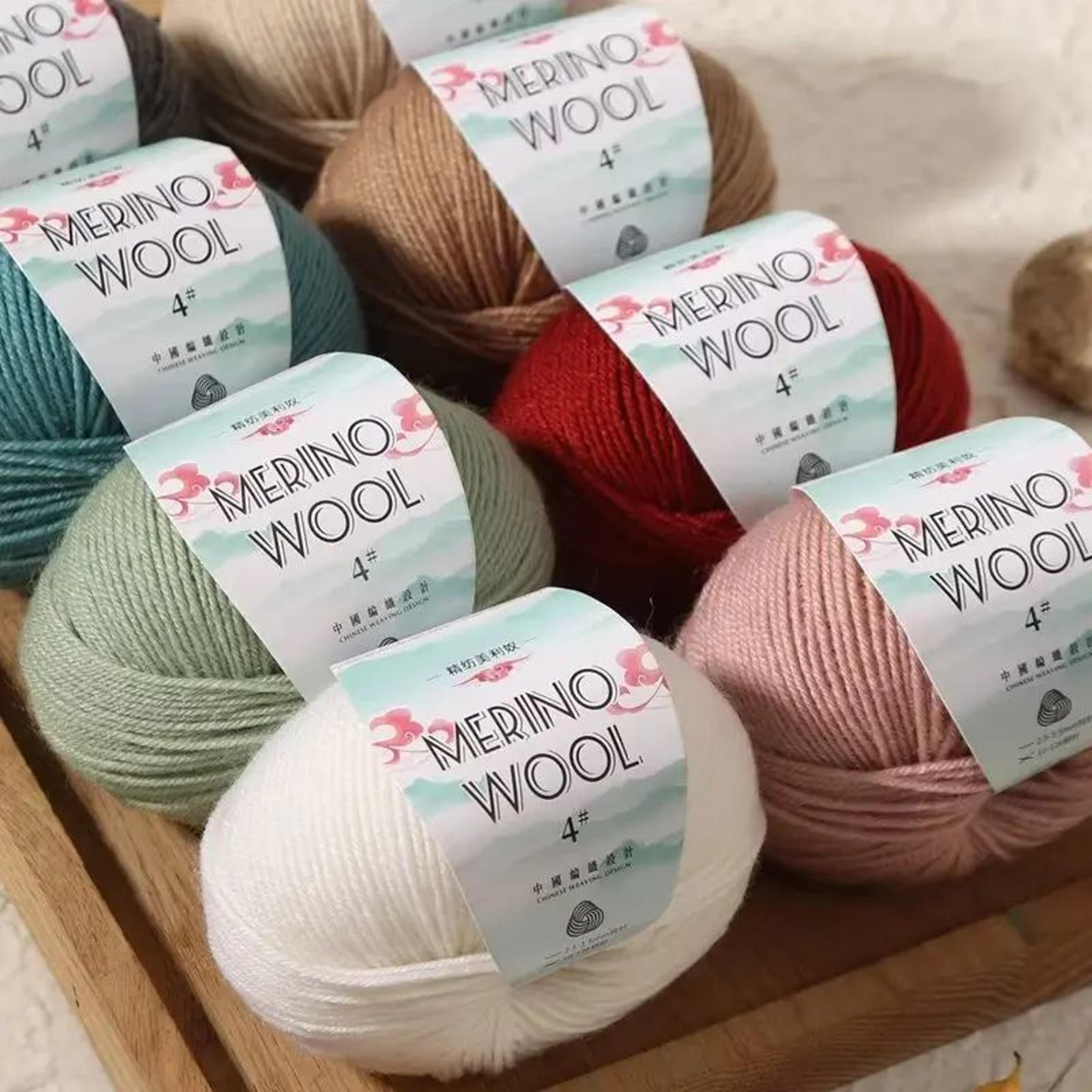 merino wool yarn for knitting and crochet
