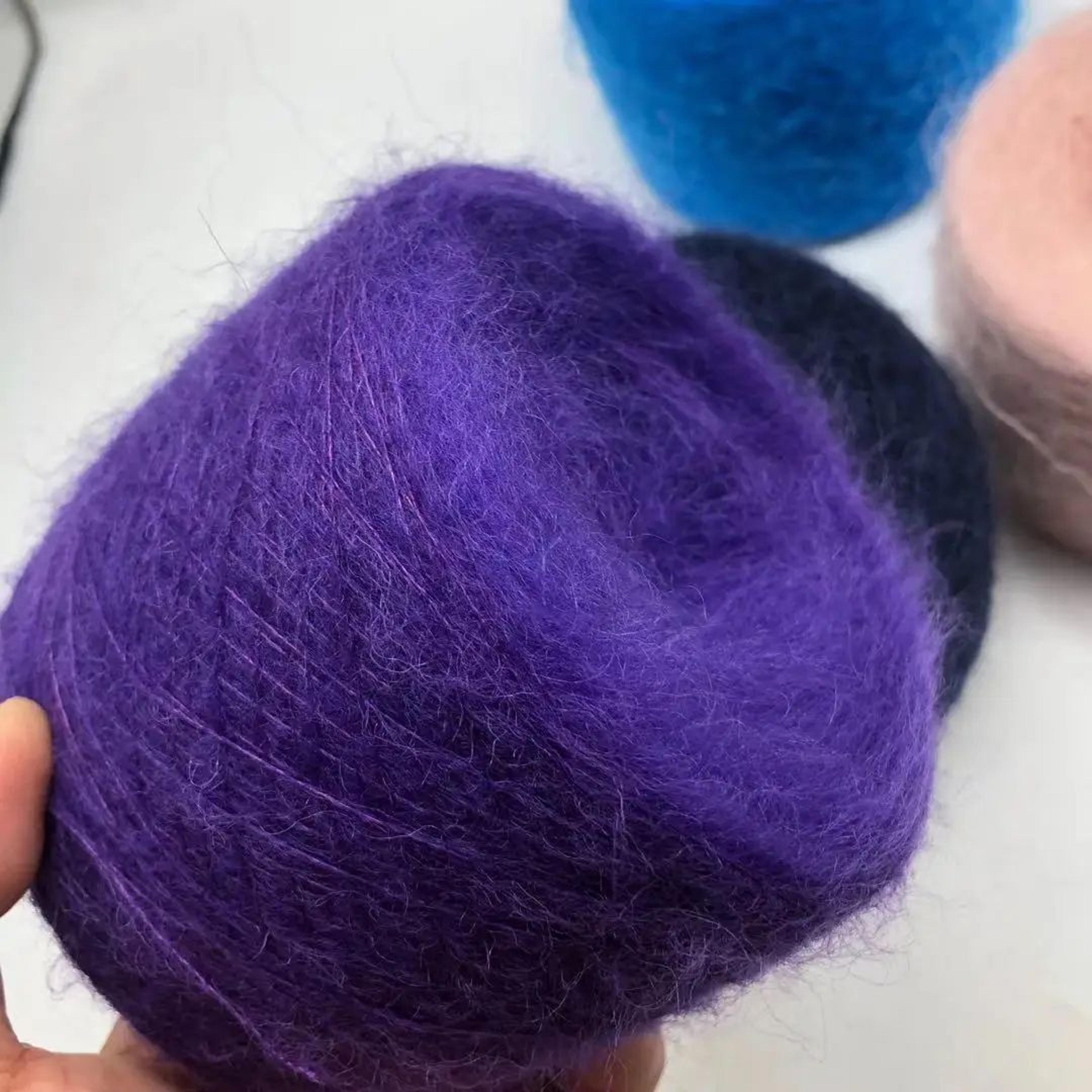 super fine silk mohair yarn for knitting and crochet