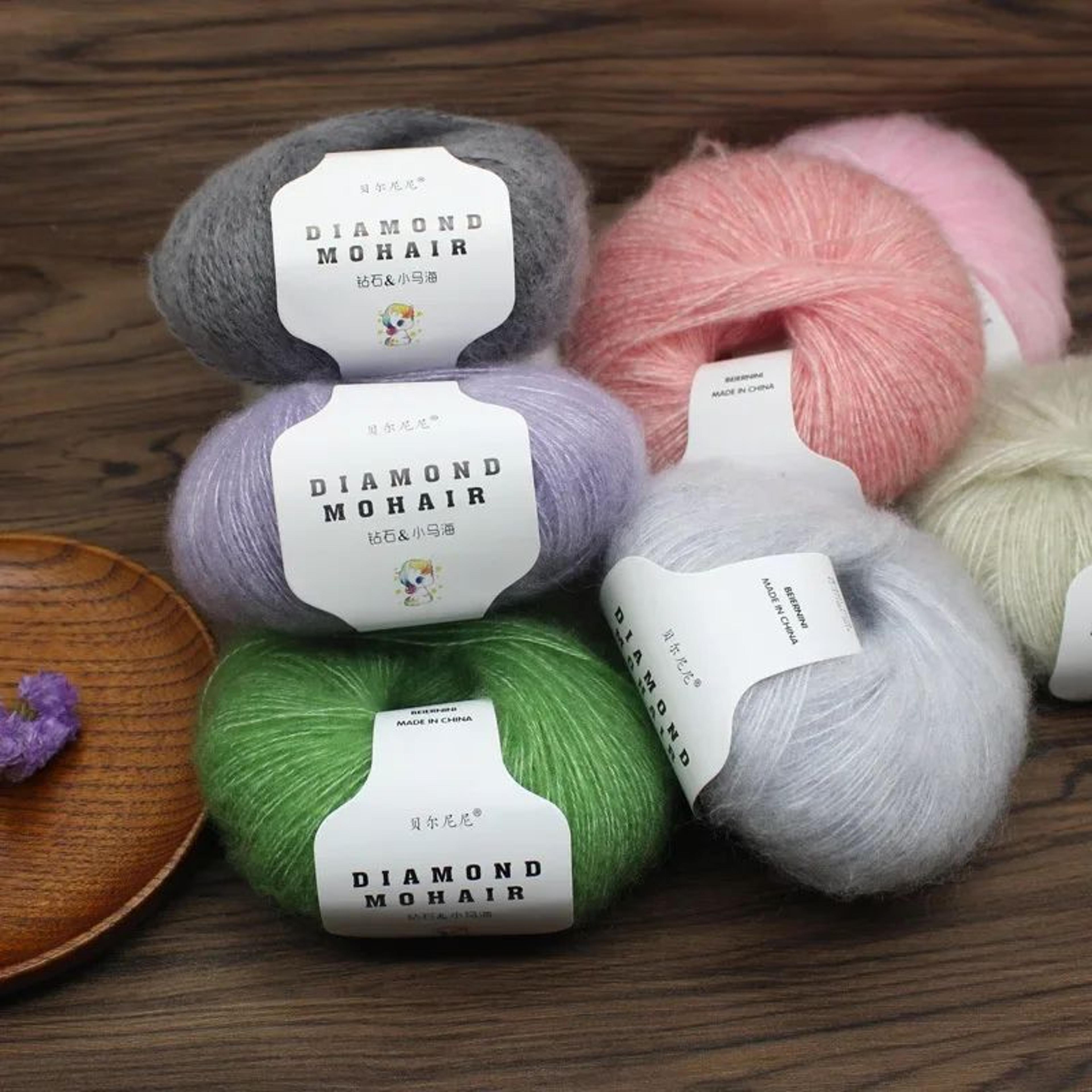 soft mohair yarn for knitting and crochet