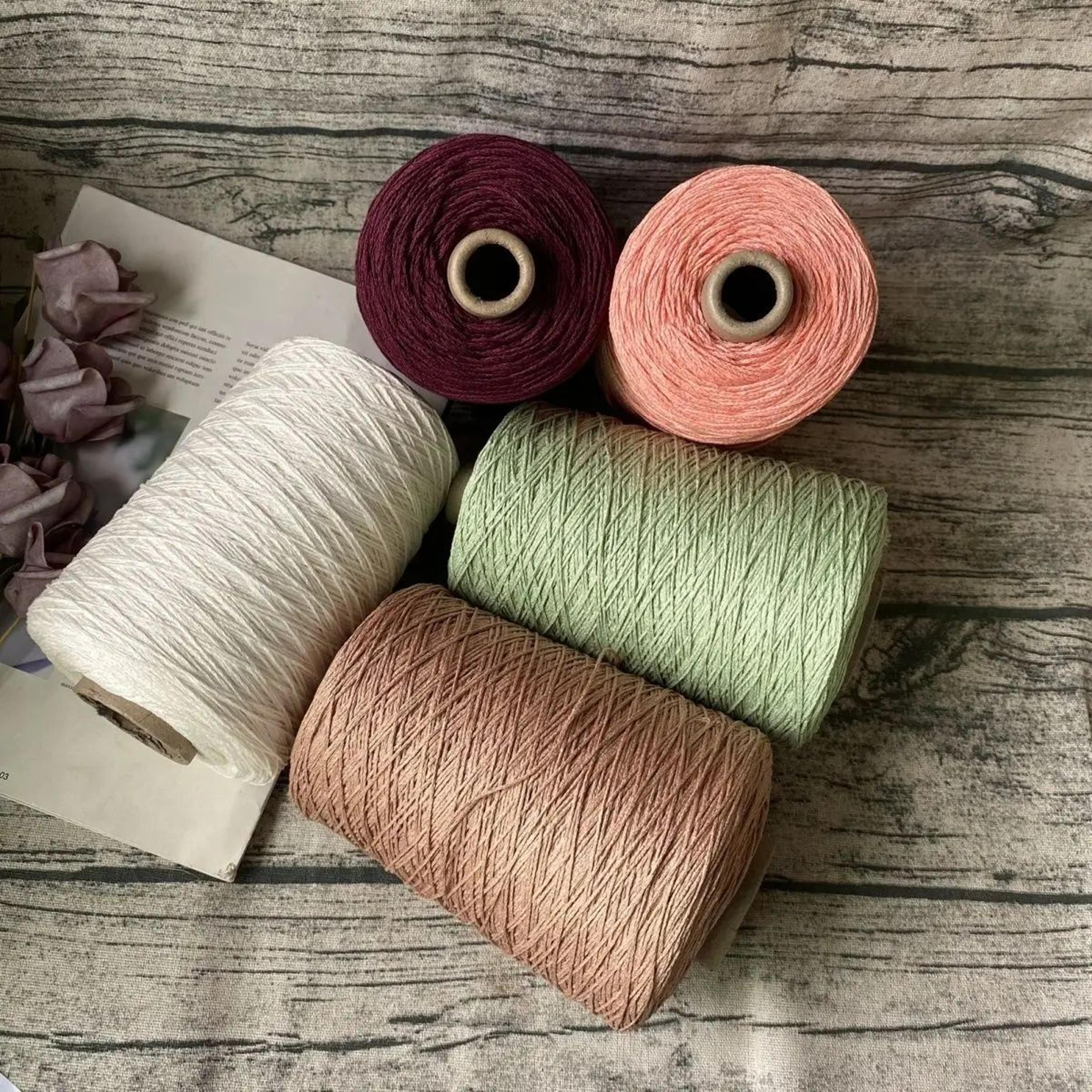 high twist lace linen yarn for knitting and crochet