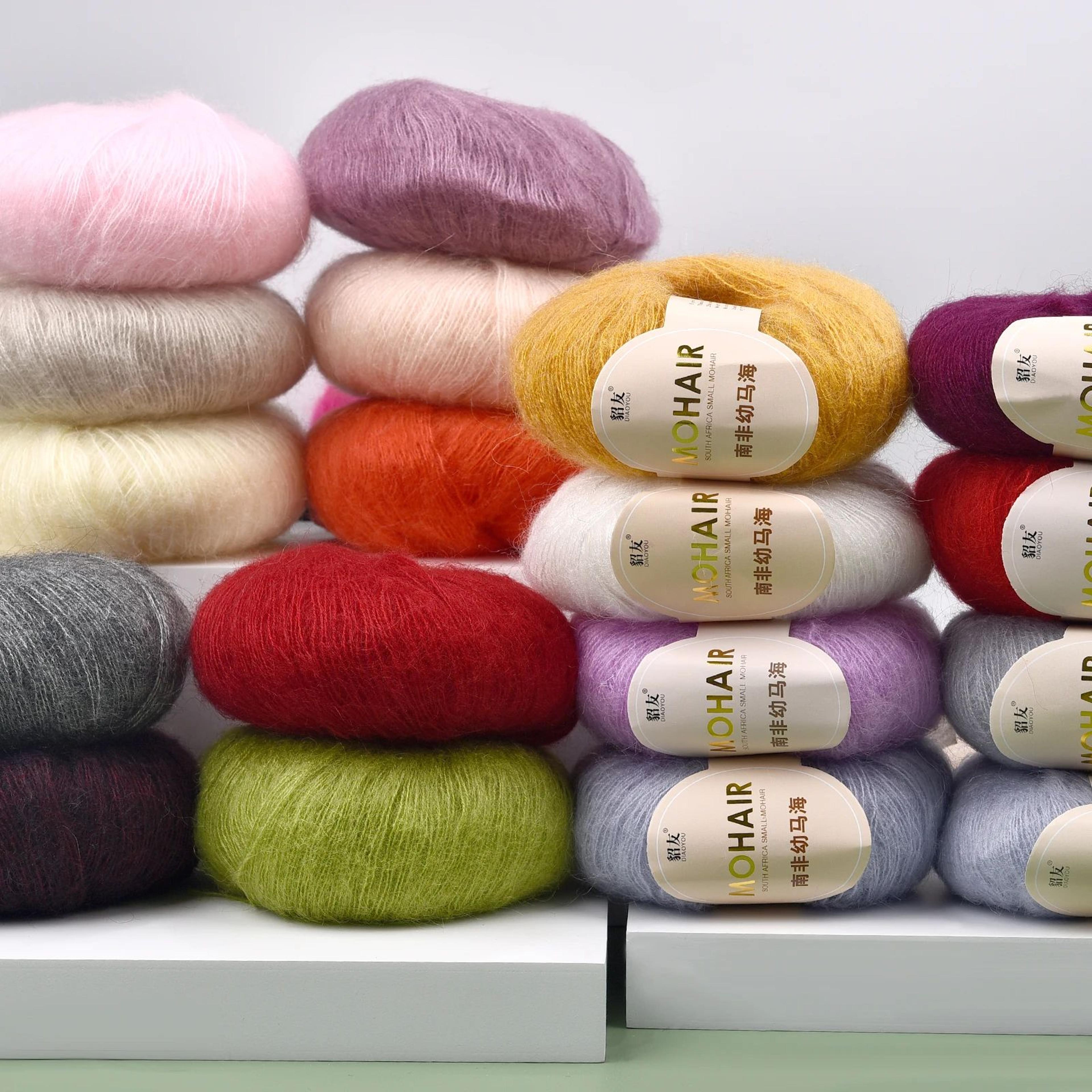 extra soft mohair yarn for knitting and crochet