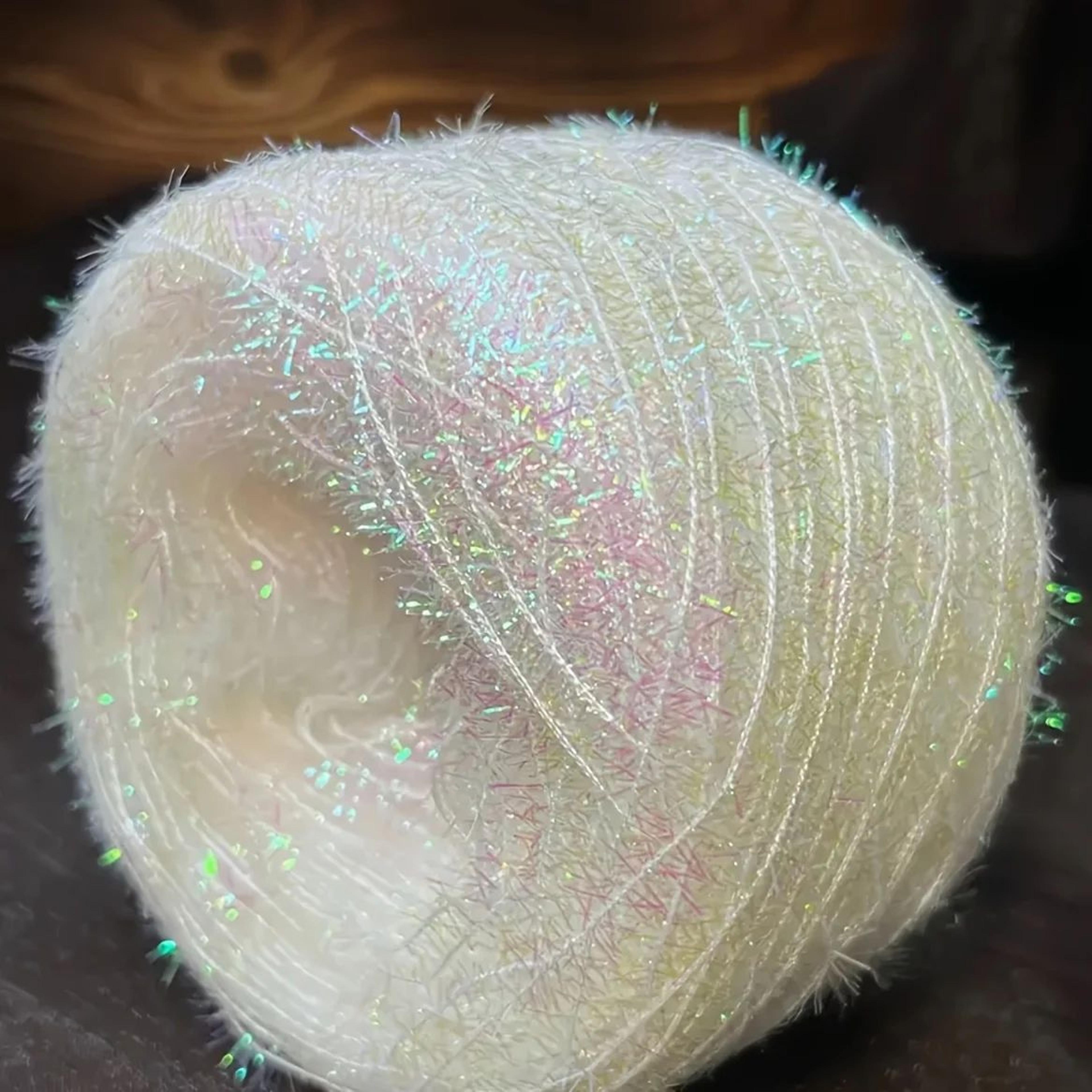 crochet yarn glass silk knitting thread 2 pack for diy crafts