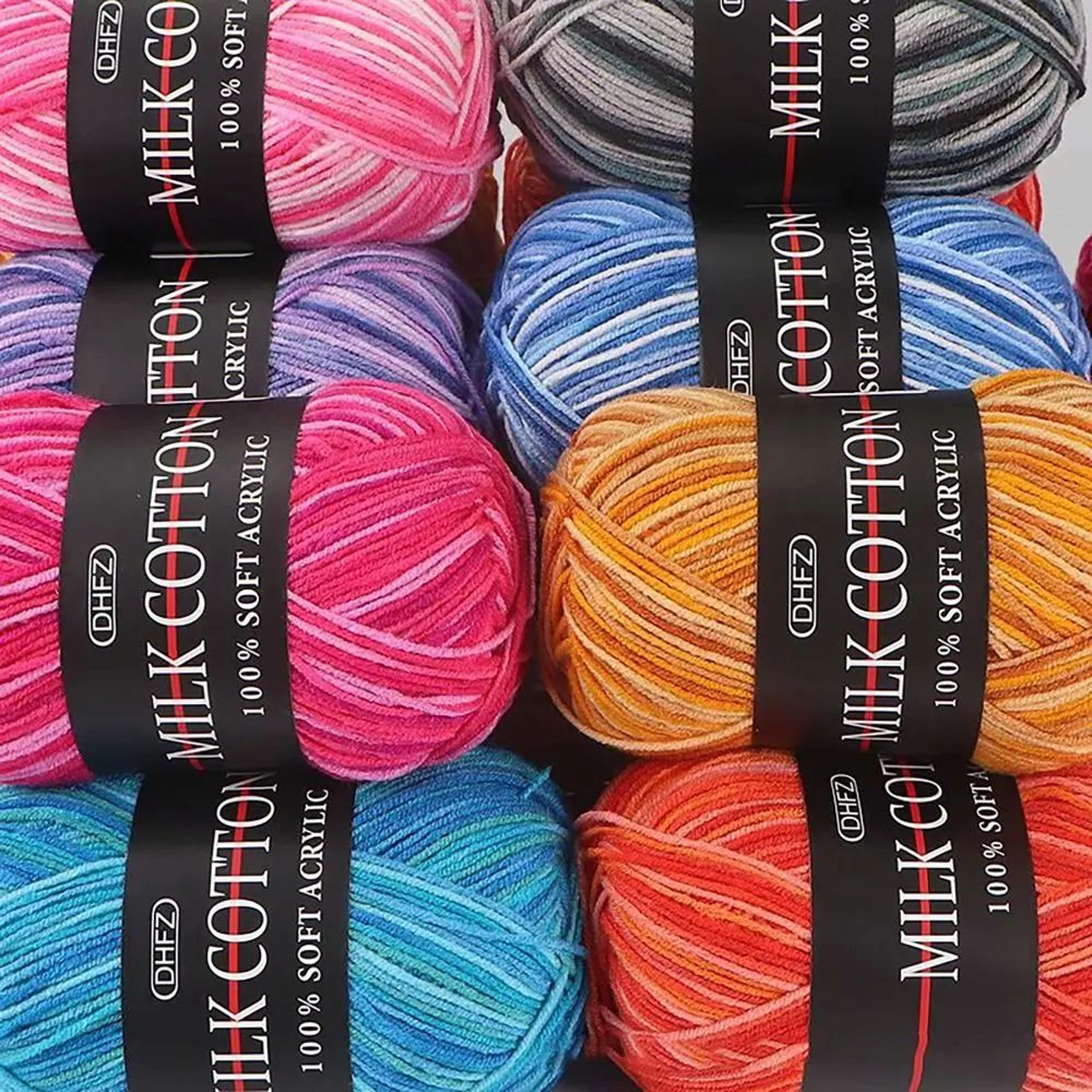 milk cotton yarn 3 strand knitting yarn for crochet and diy crafts