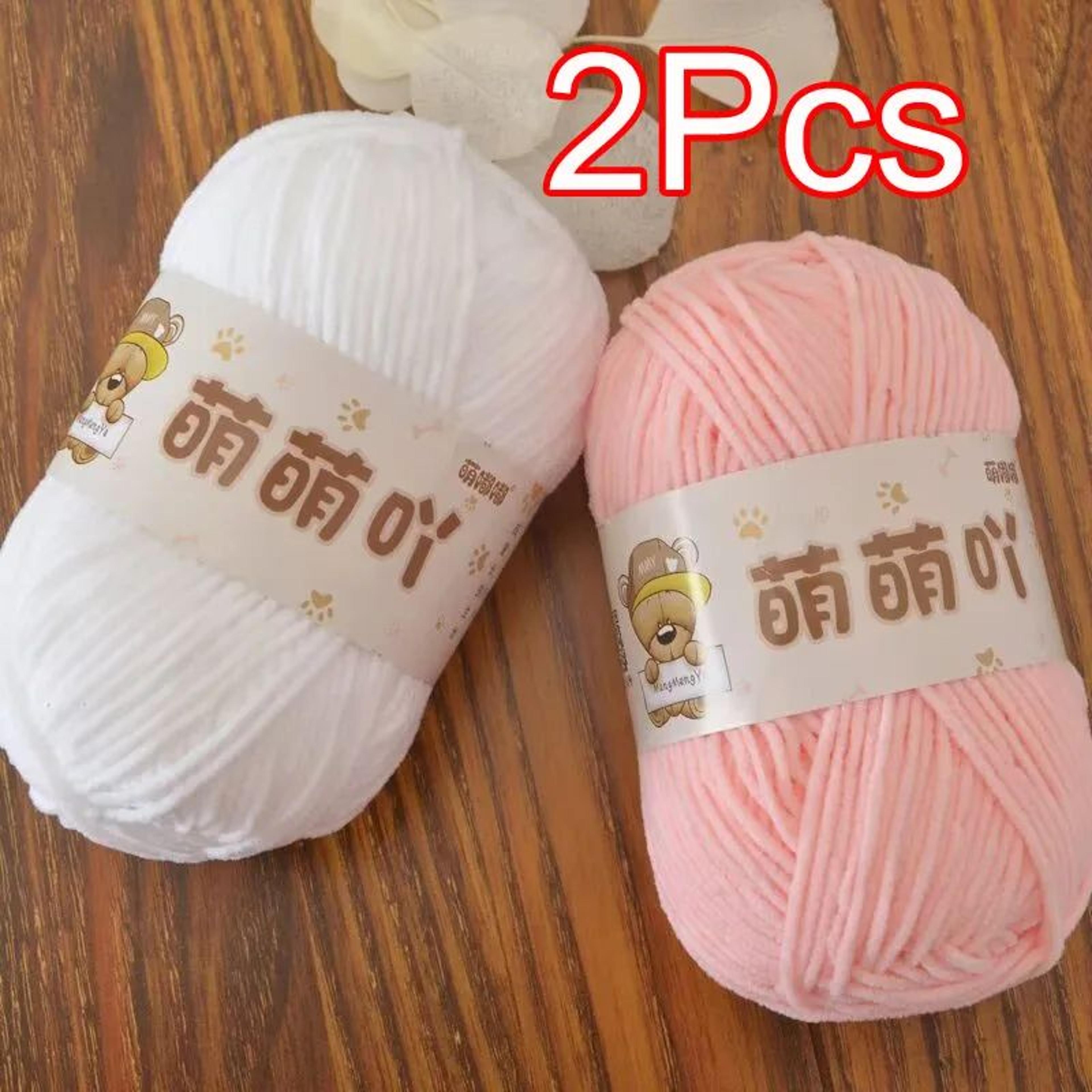 matte chenille yarn 2 piece 100g knitting yarn for crochet and diy crafts