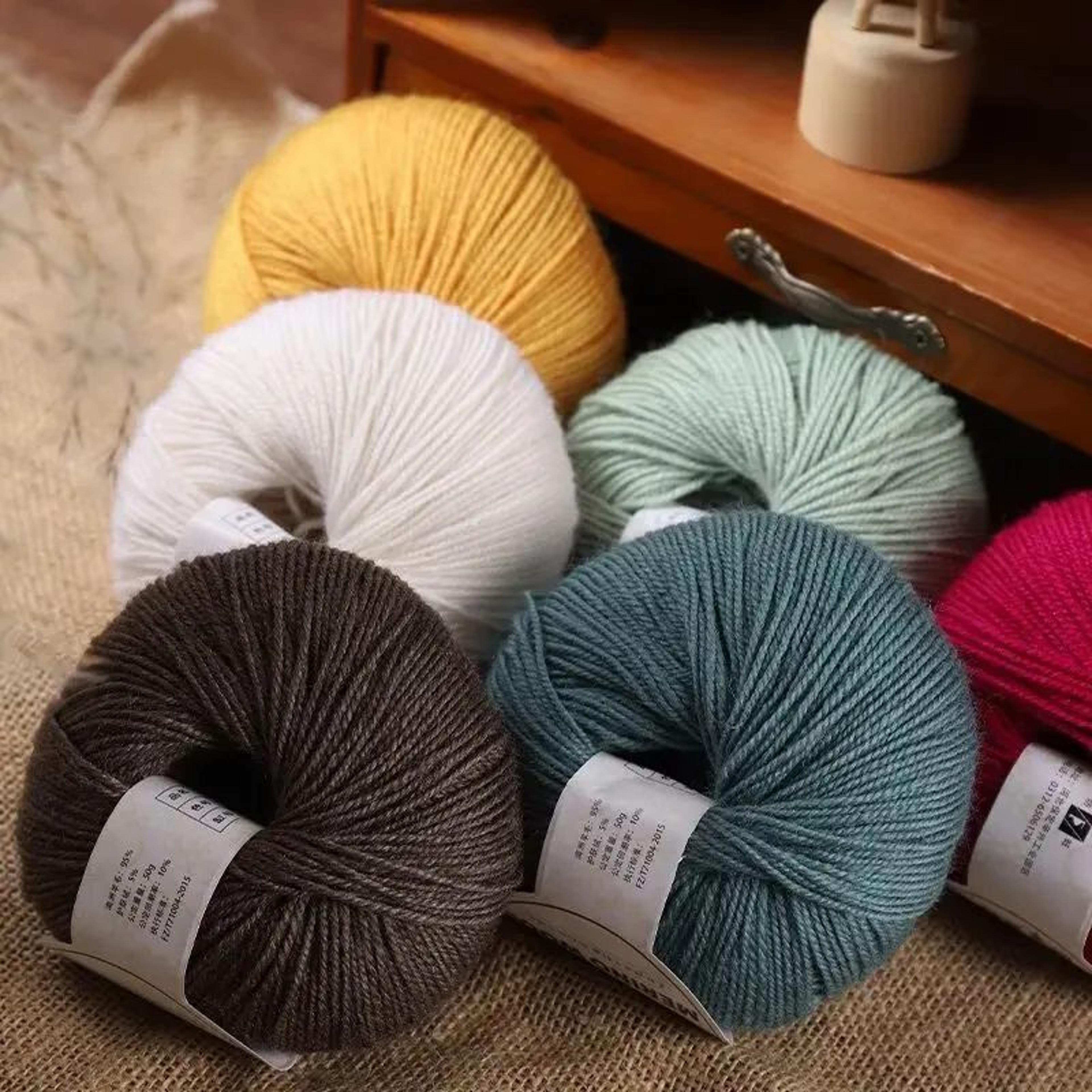 merino wool yarn 50g thin knitting yarn for crochet and diy crafts