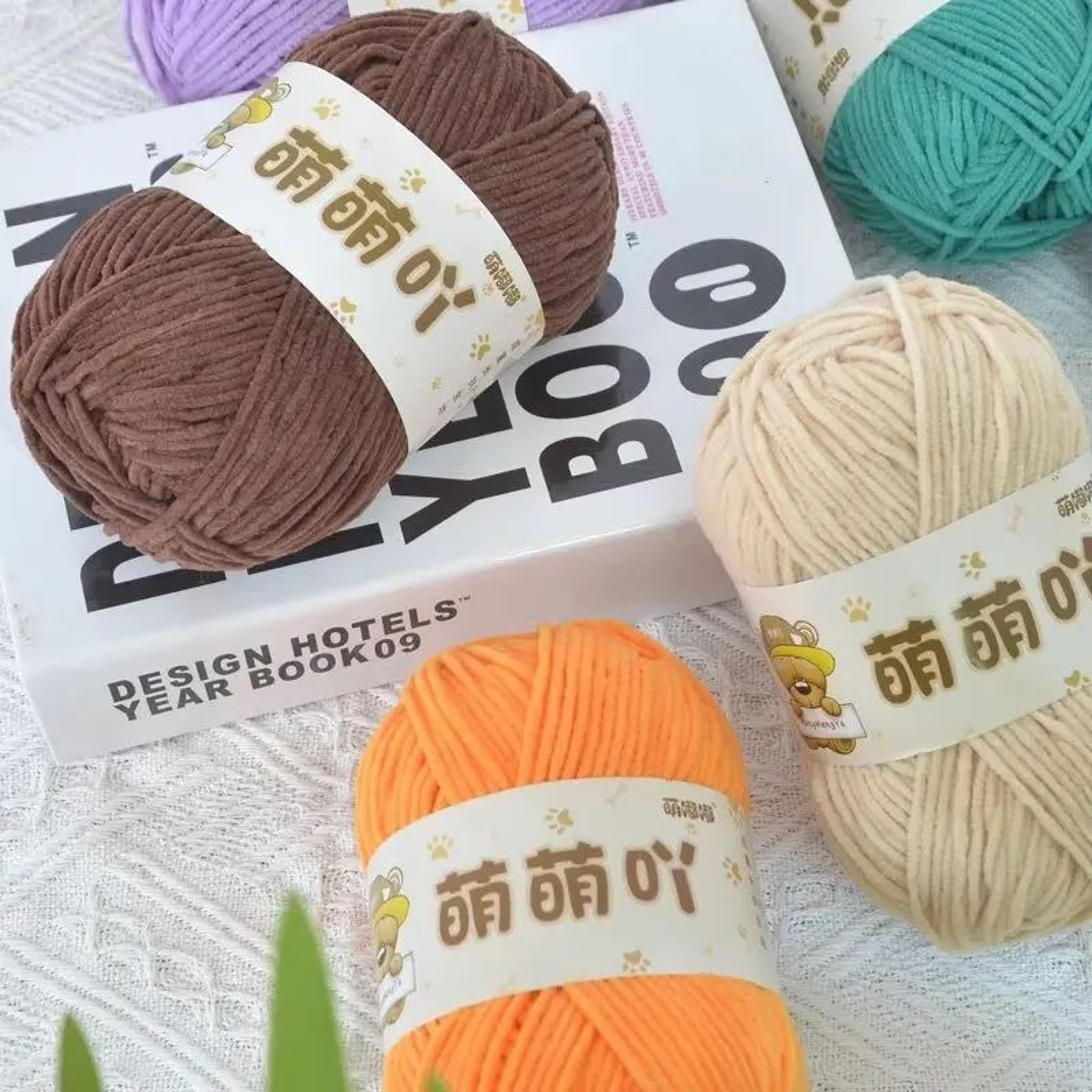 velvet chenille yarn 50g knitting yarn for crochet and diy crafts