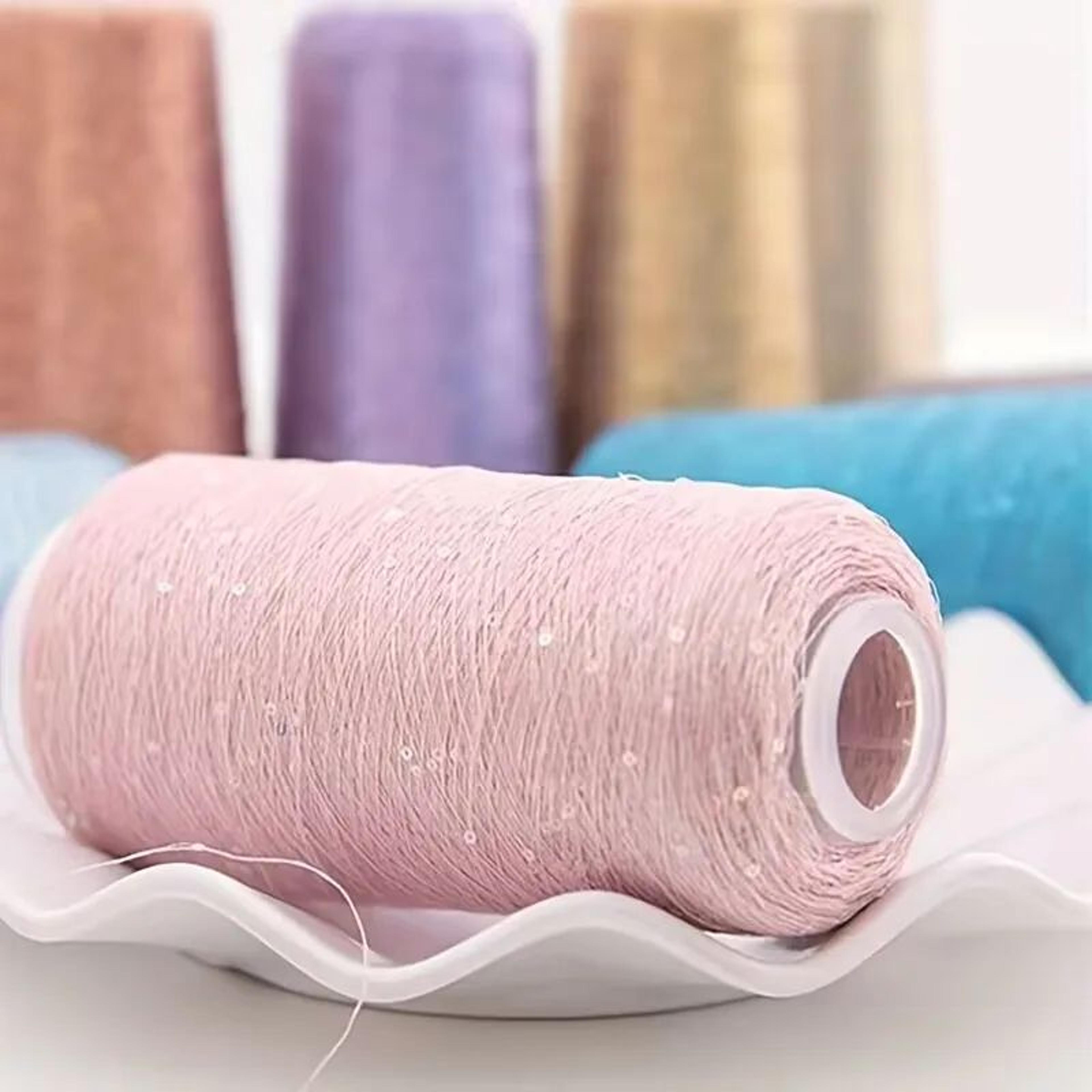 metallic sequin yarn 50g knitting yarn for crochet and diy crafts