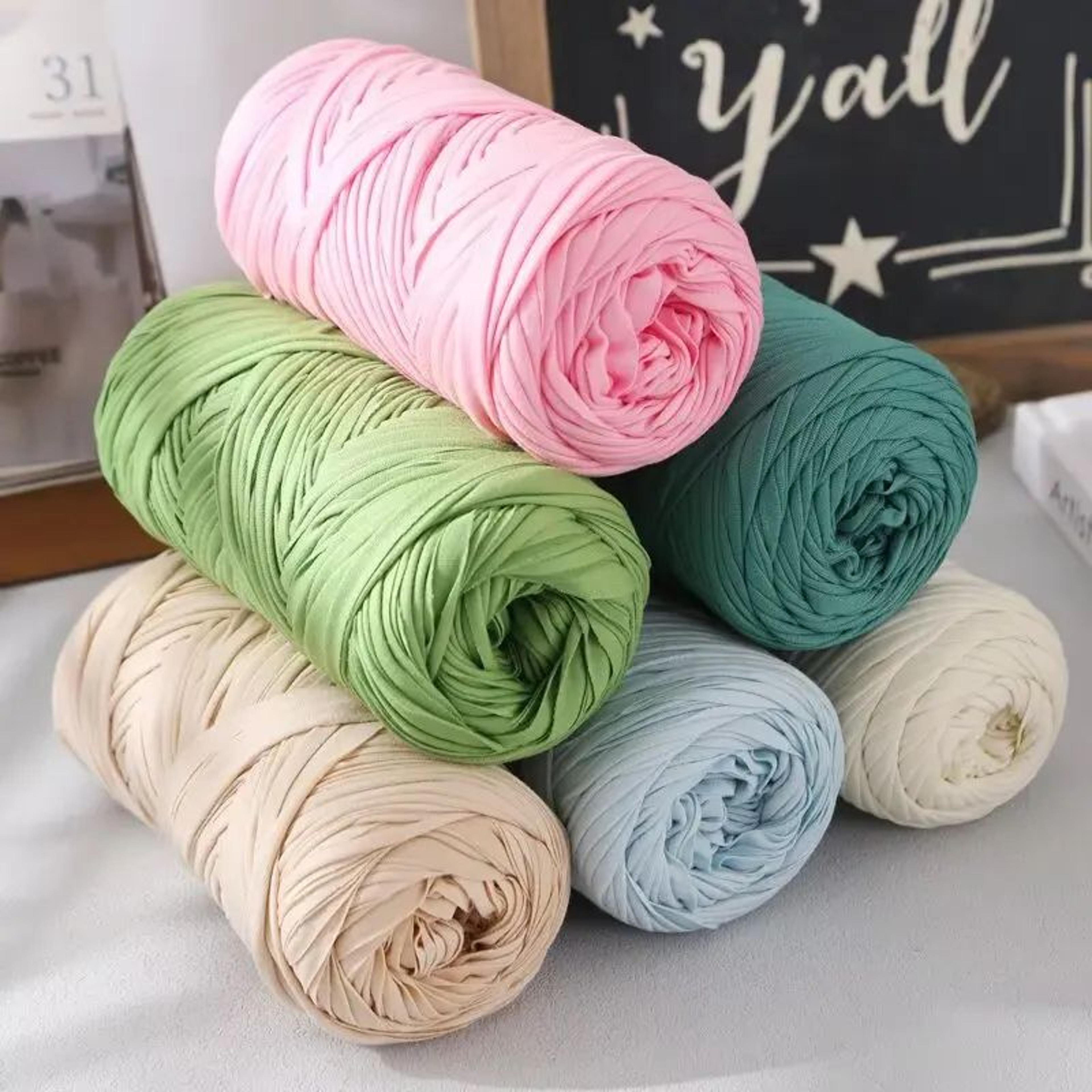 t shirt yarn 200g polyester cloth yarn for crochet and diy crafts