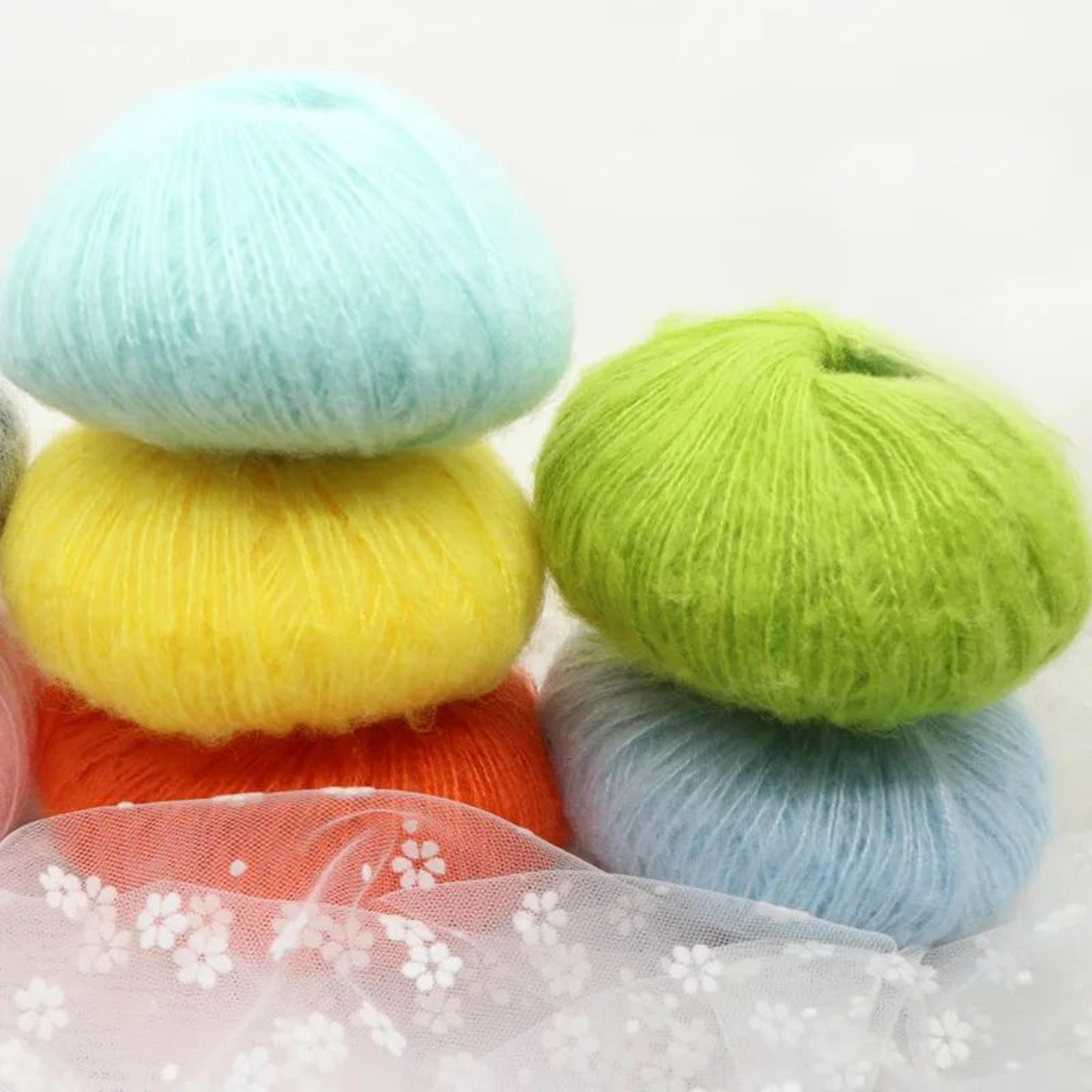 mohair yarn fluffy knitting yarn for crochet and diy crafts