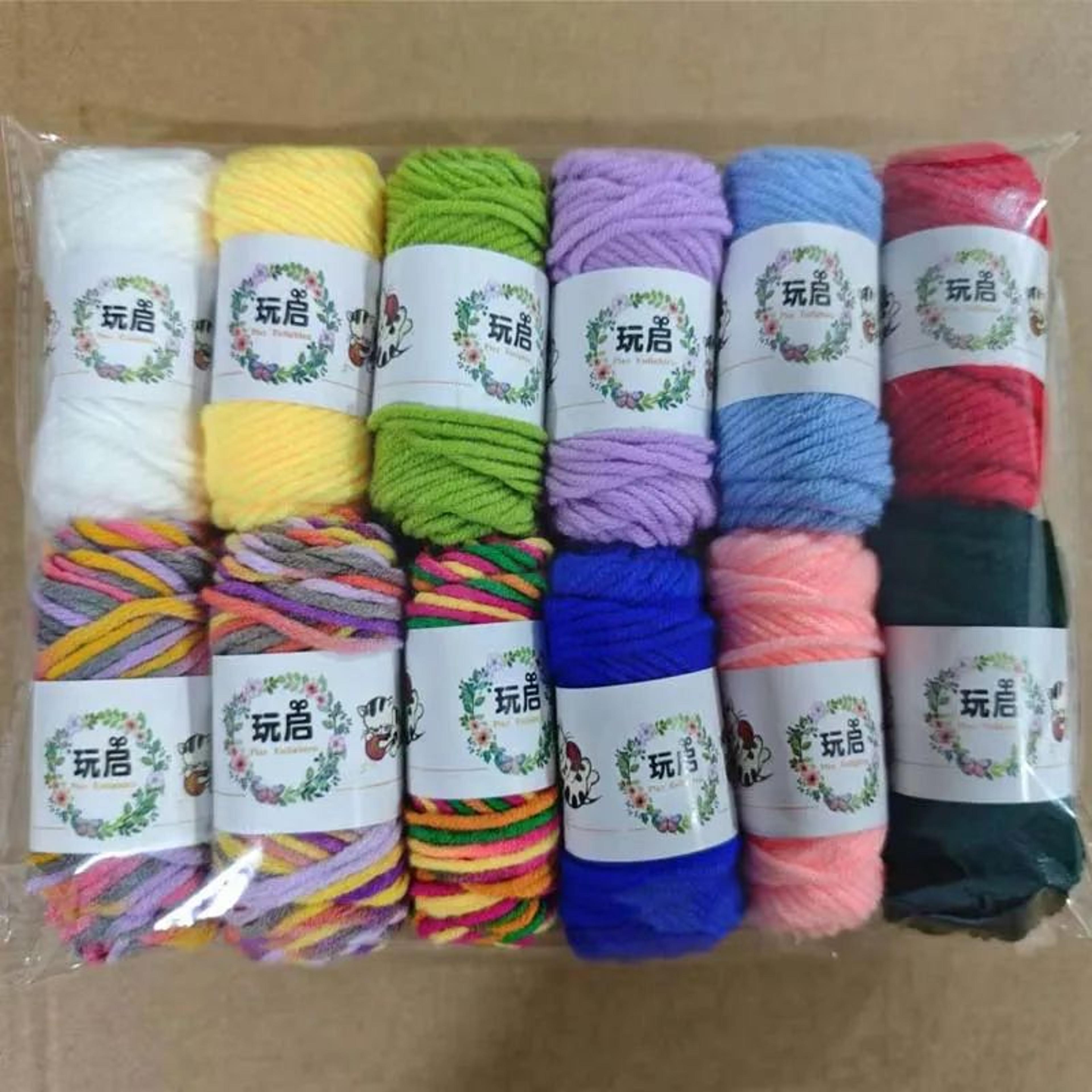 baby milk cotton yarn 12 color 5 ply knitting yarn for crochet and diy crafts