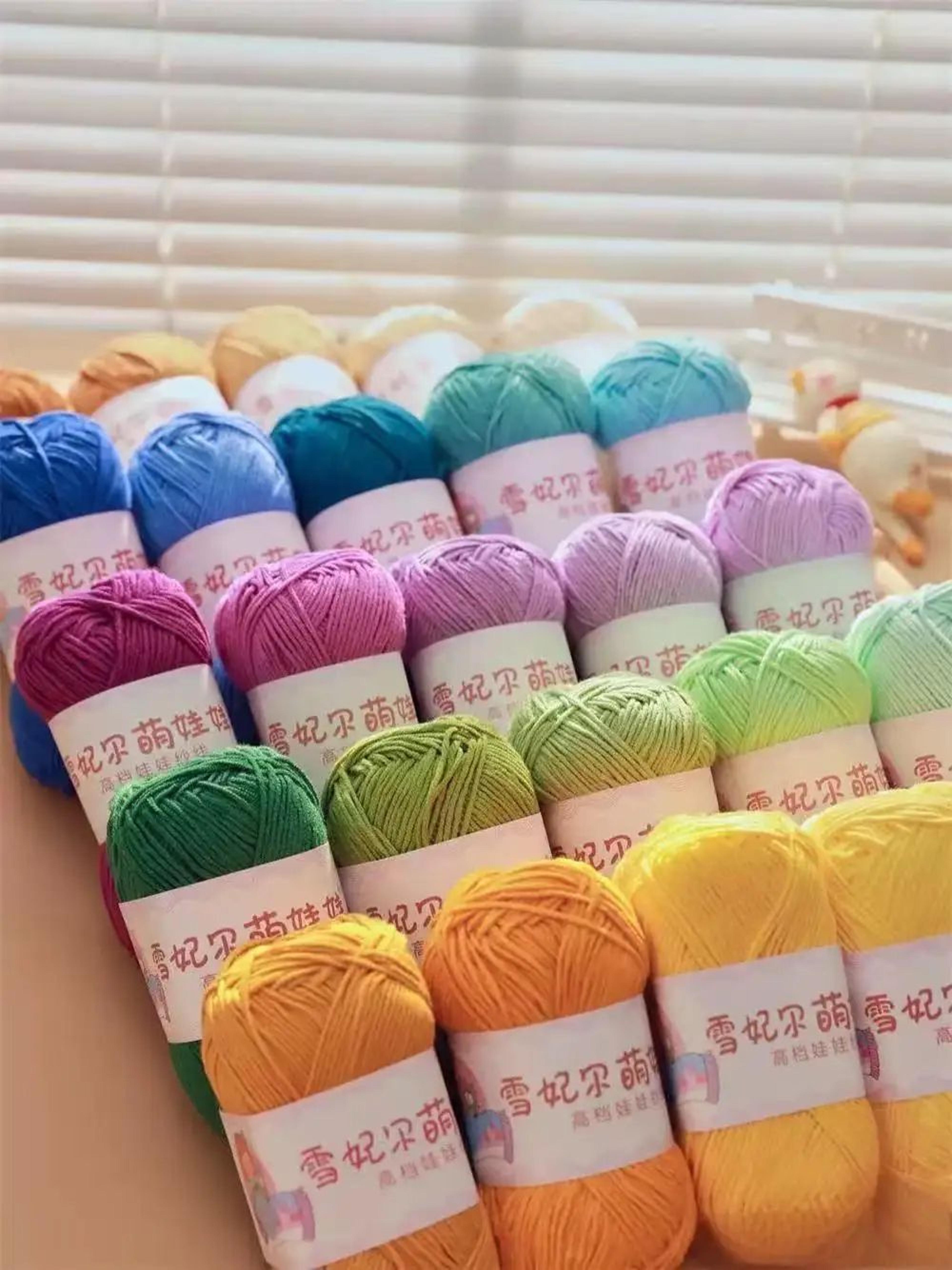 soft silk cotton yarn for crochet knitting and lace crafts