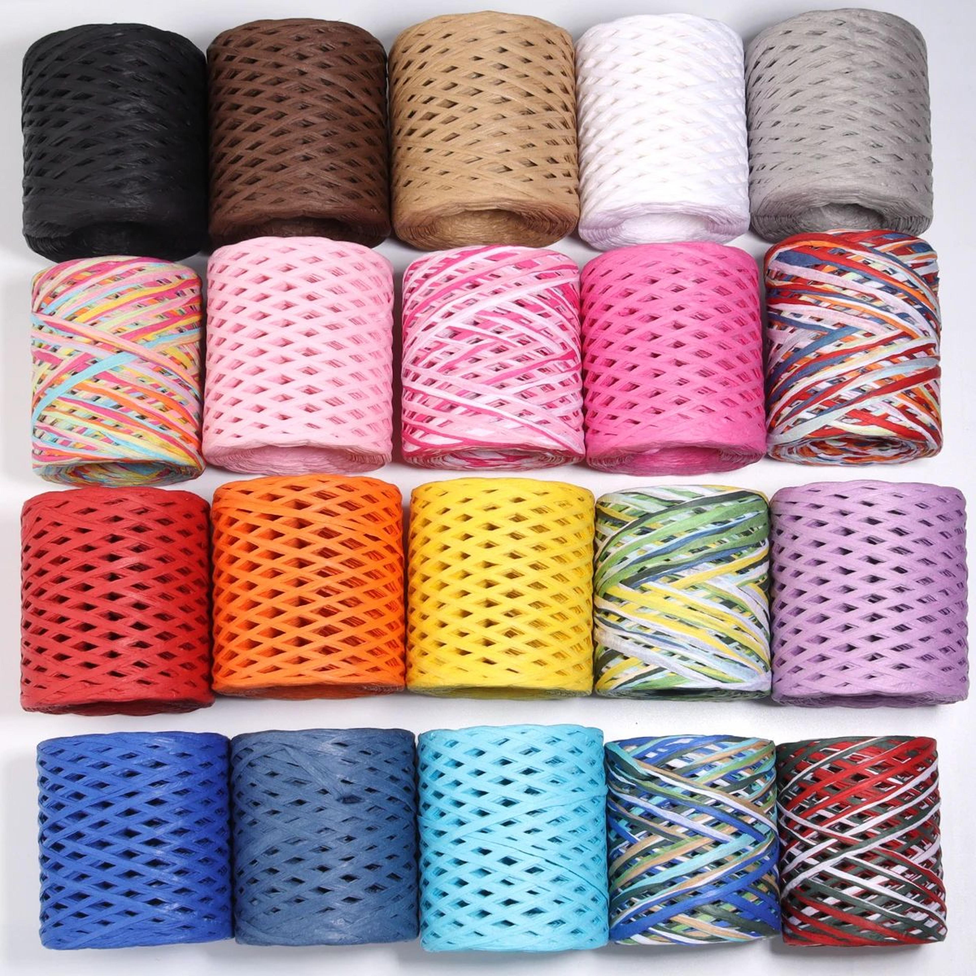 raffia straw yarn paper rope for crochet and diy crafts