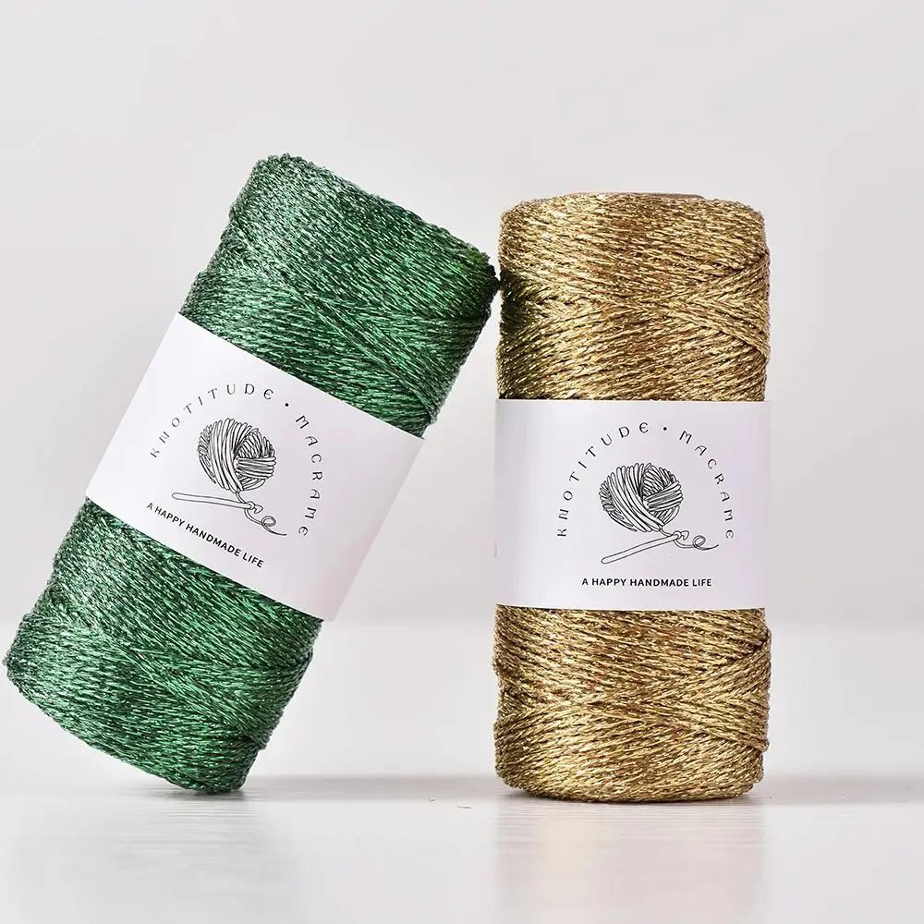 metallic yarn glitter knitting cord for crochet and diy crafts