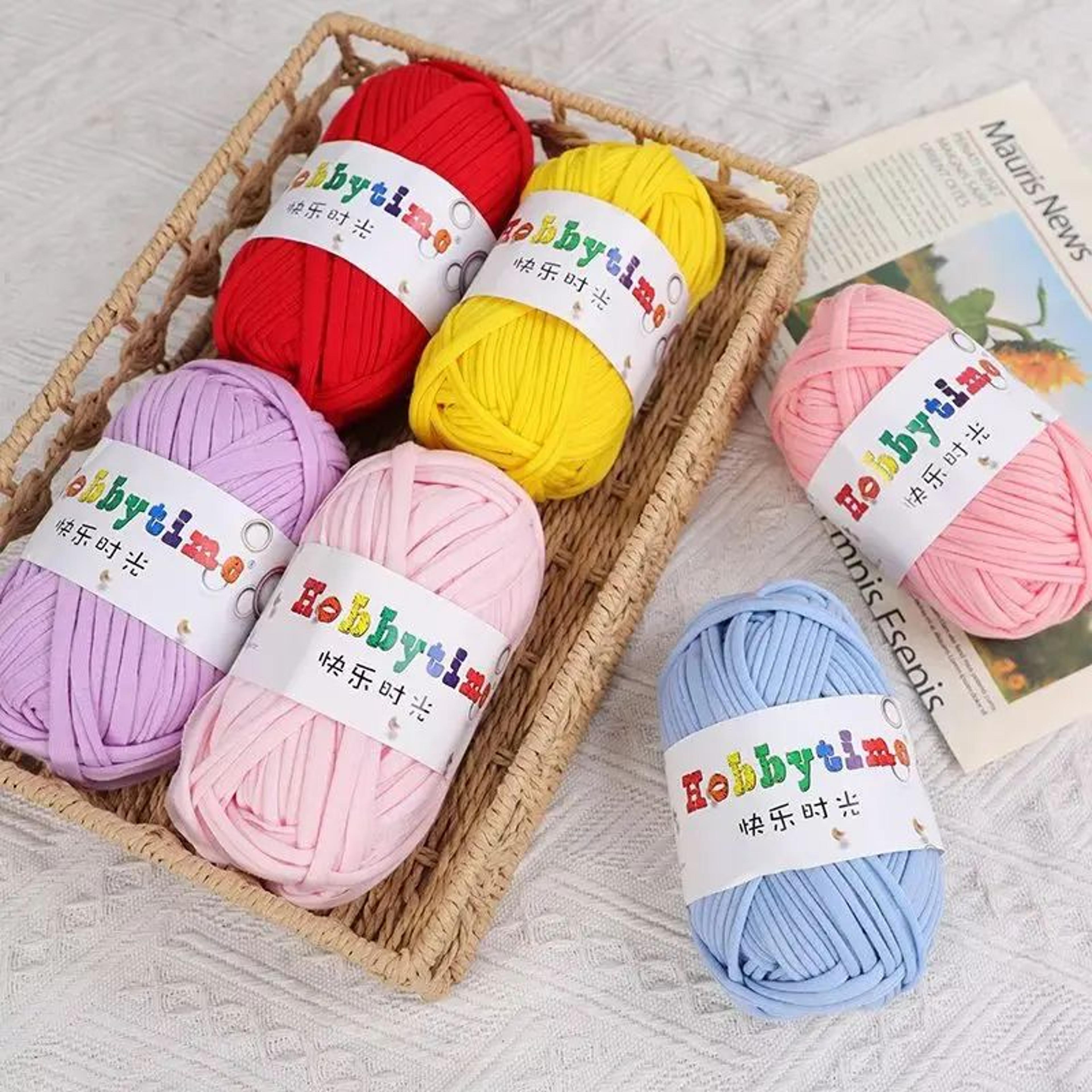 t shirt cloth yarn thick knitting yarn for crochet and diy crafts