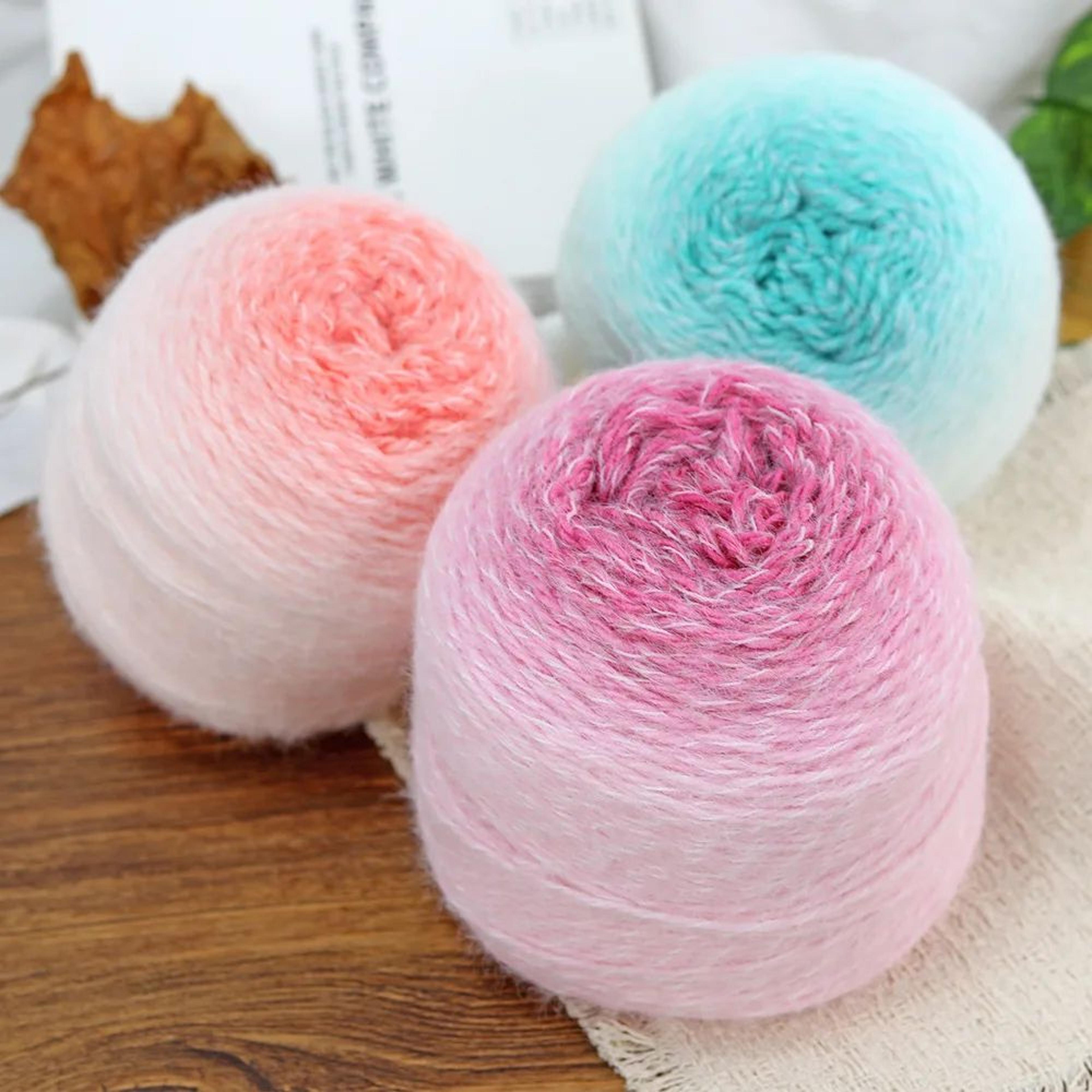 gradient plush cake yarn for crochet and knitting