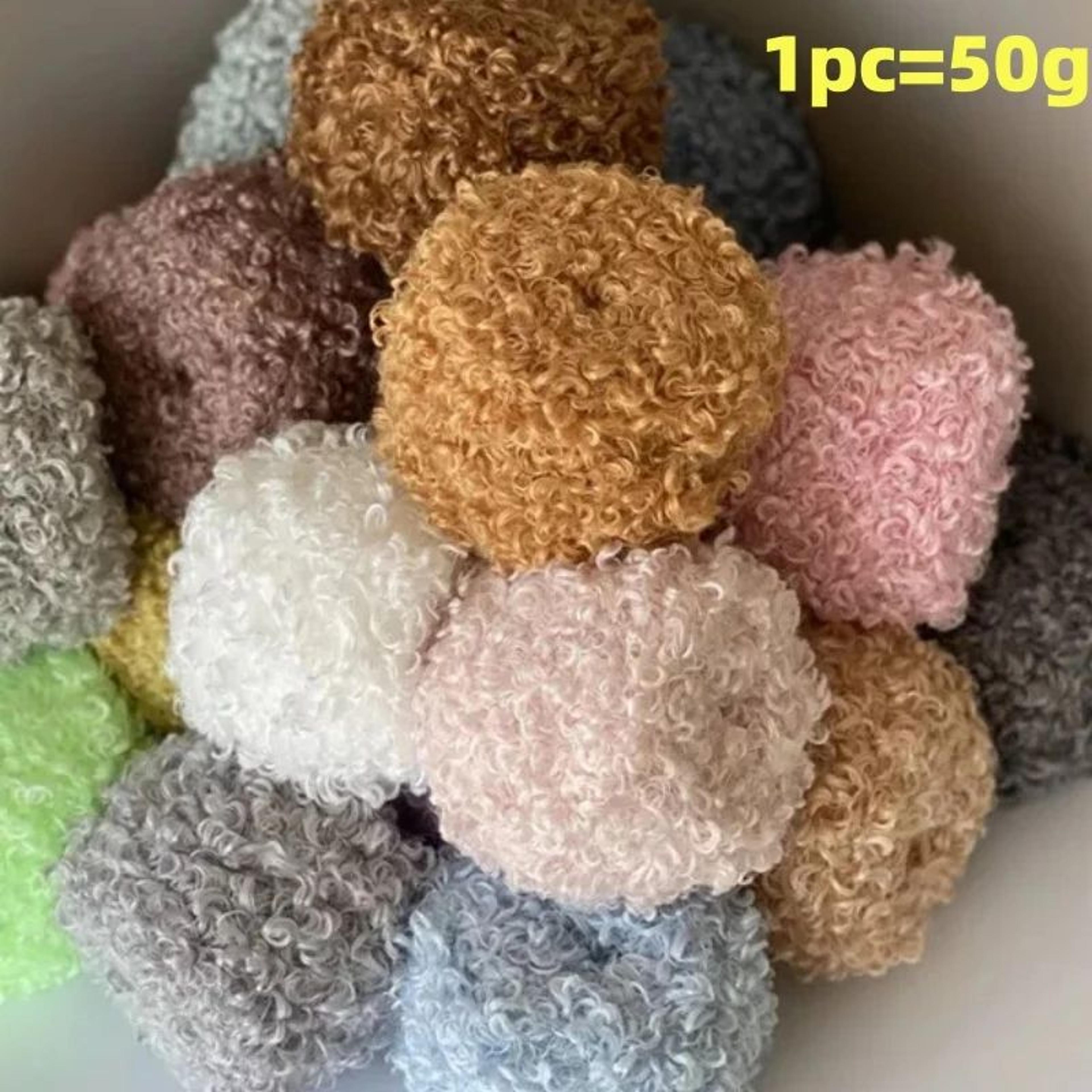 curly soft yarn for crochet and knitting projects