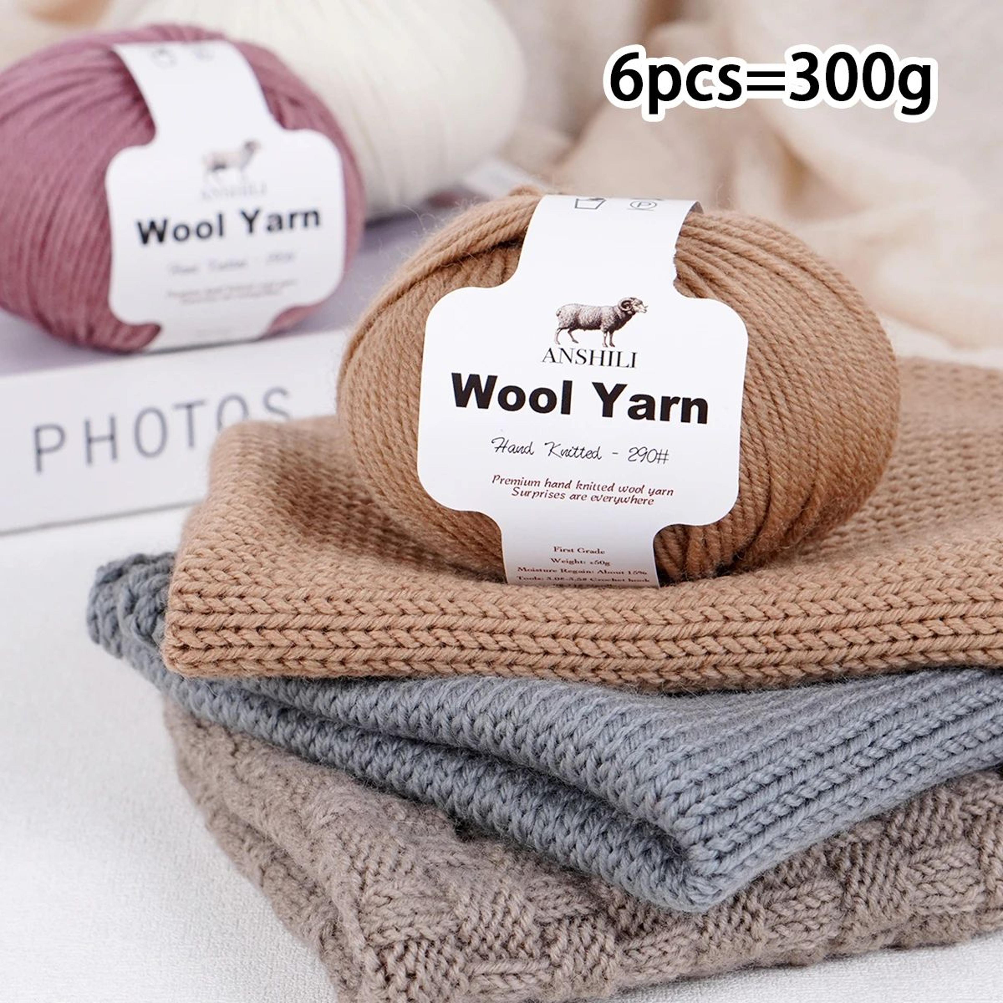6 pack alpaca wool yarn for crochet and knitting