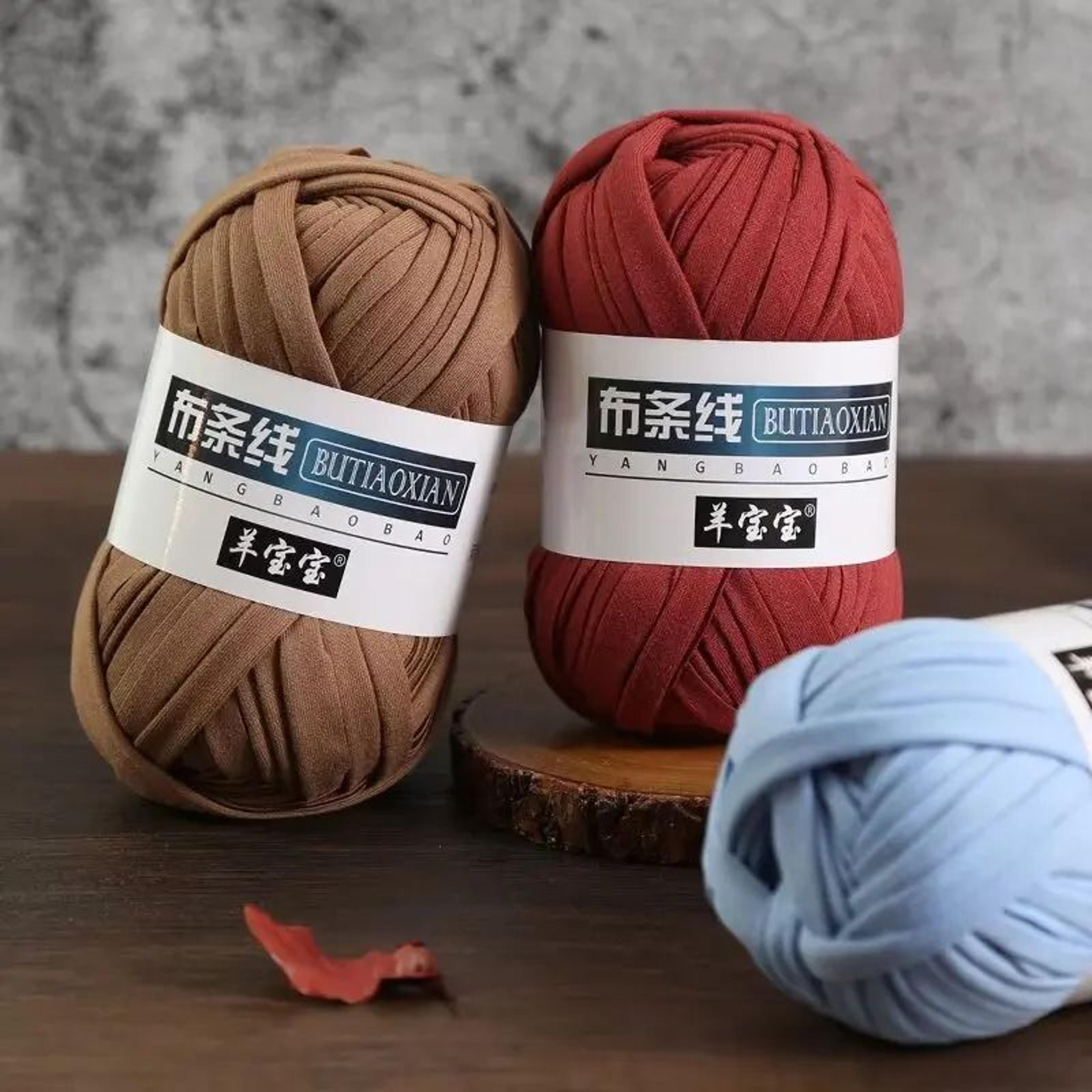 thick cloth yarn for crochet bags and home decor