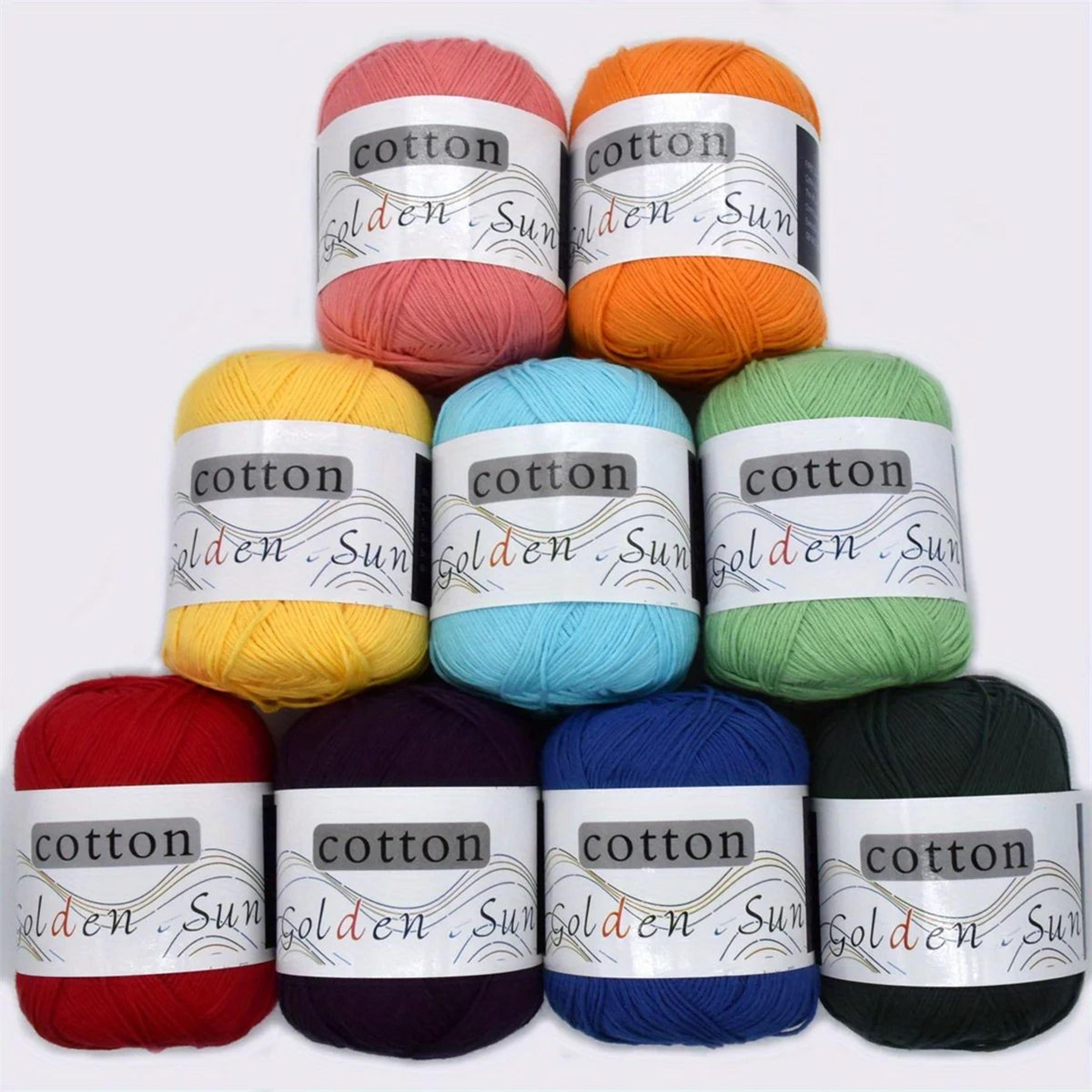 6 pack pure cotton yarn for crochet and knitting
