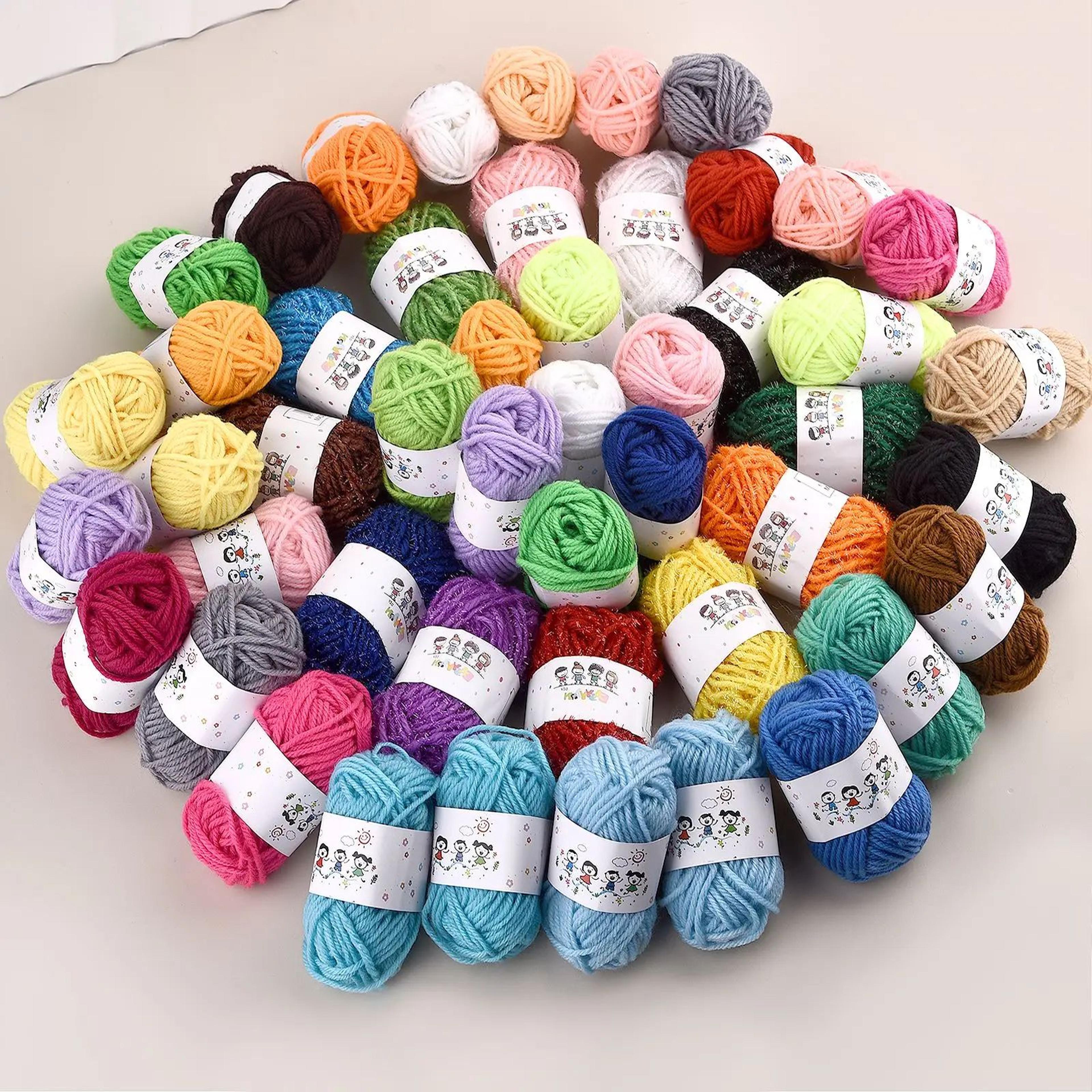 12 color milk cotton yarn set for crochet and knitting