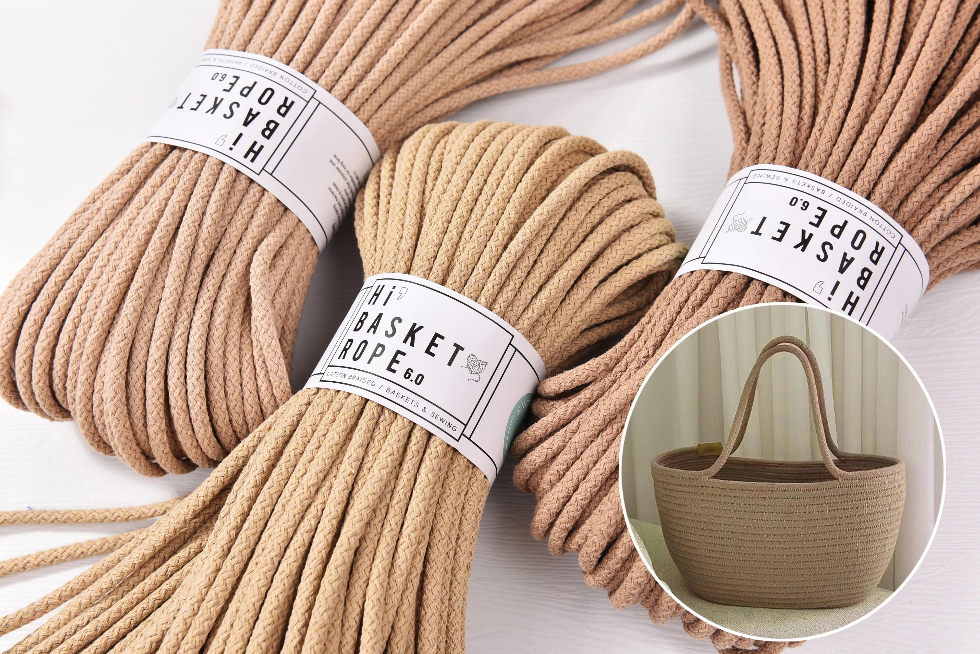 cotton rope for basket making and macrame crafts