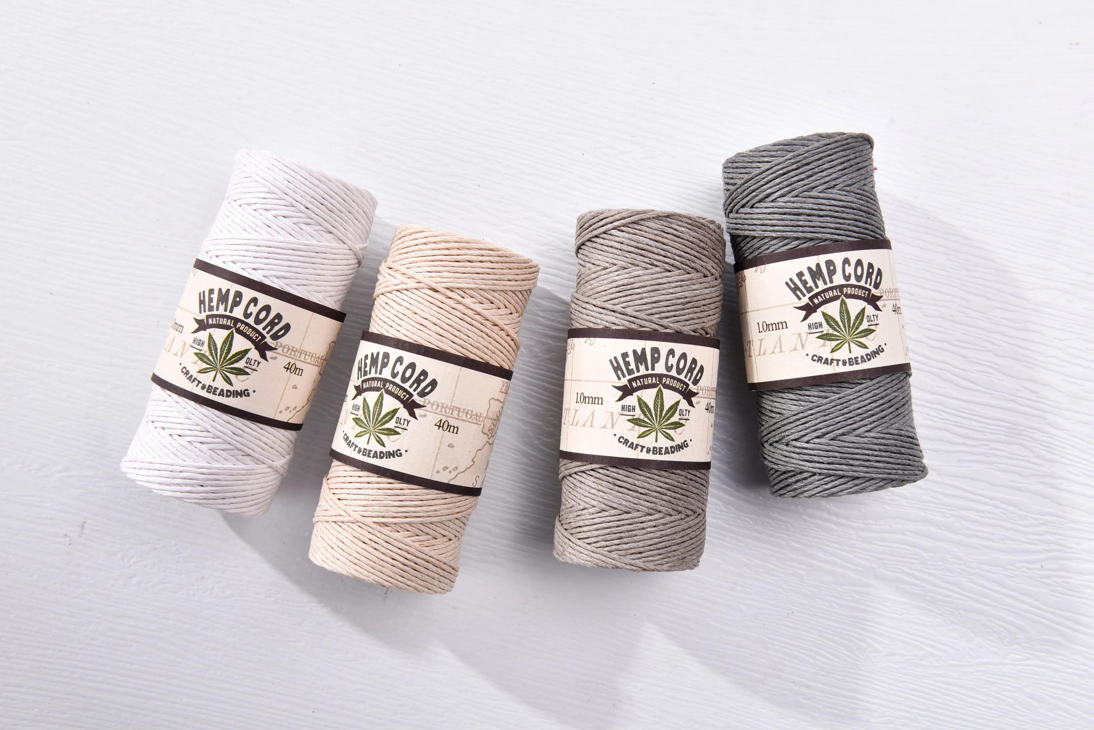 natural hemp cord for jewelry making and crafts