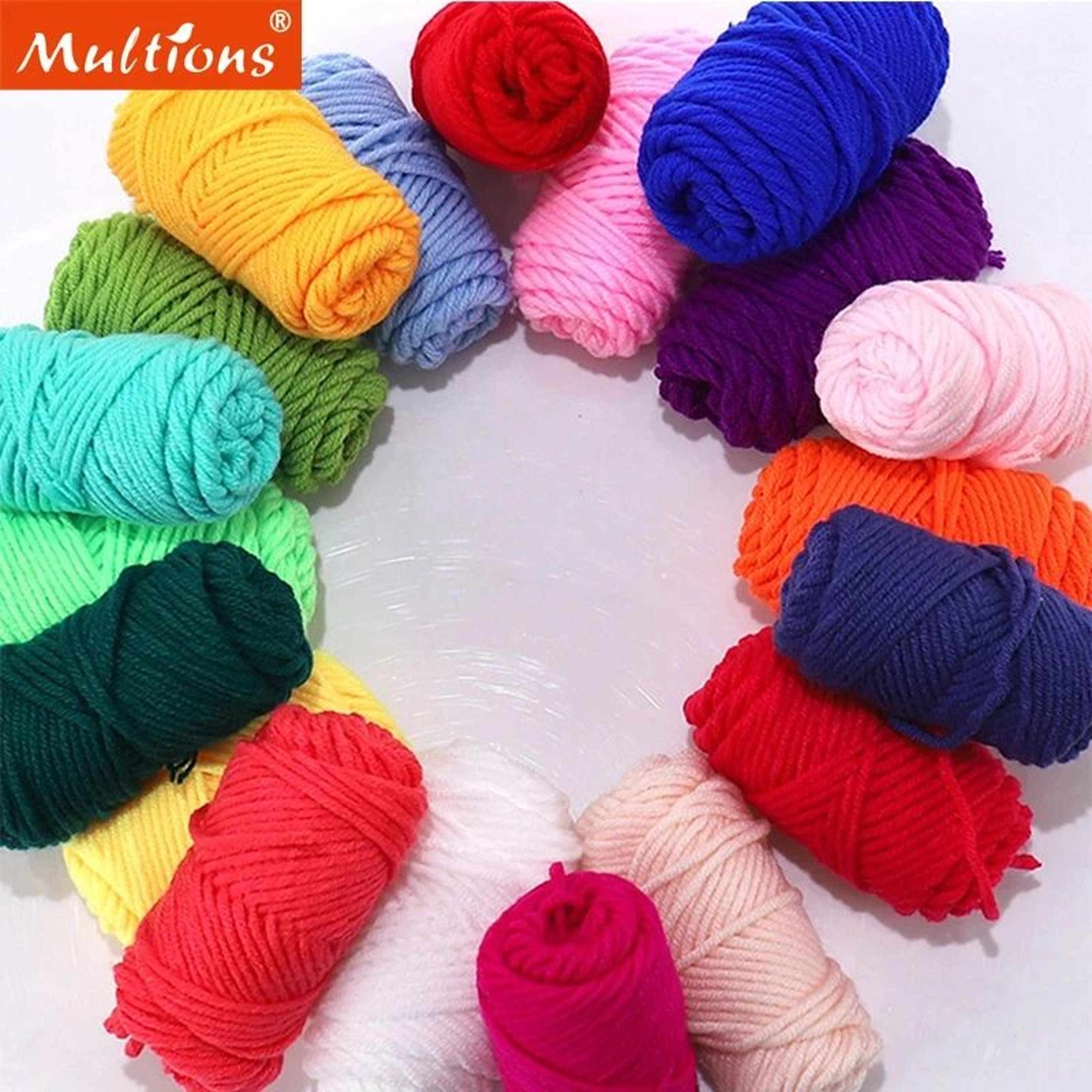 10 color wool yarn set for punch needle and crafts