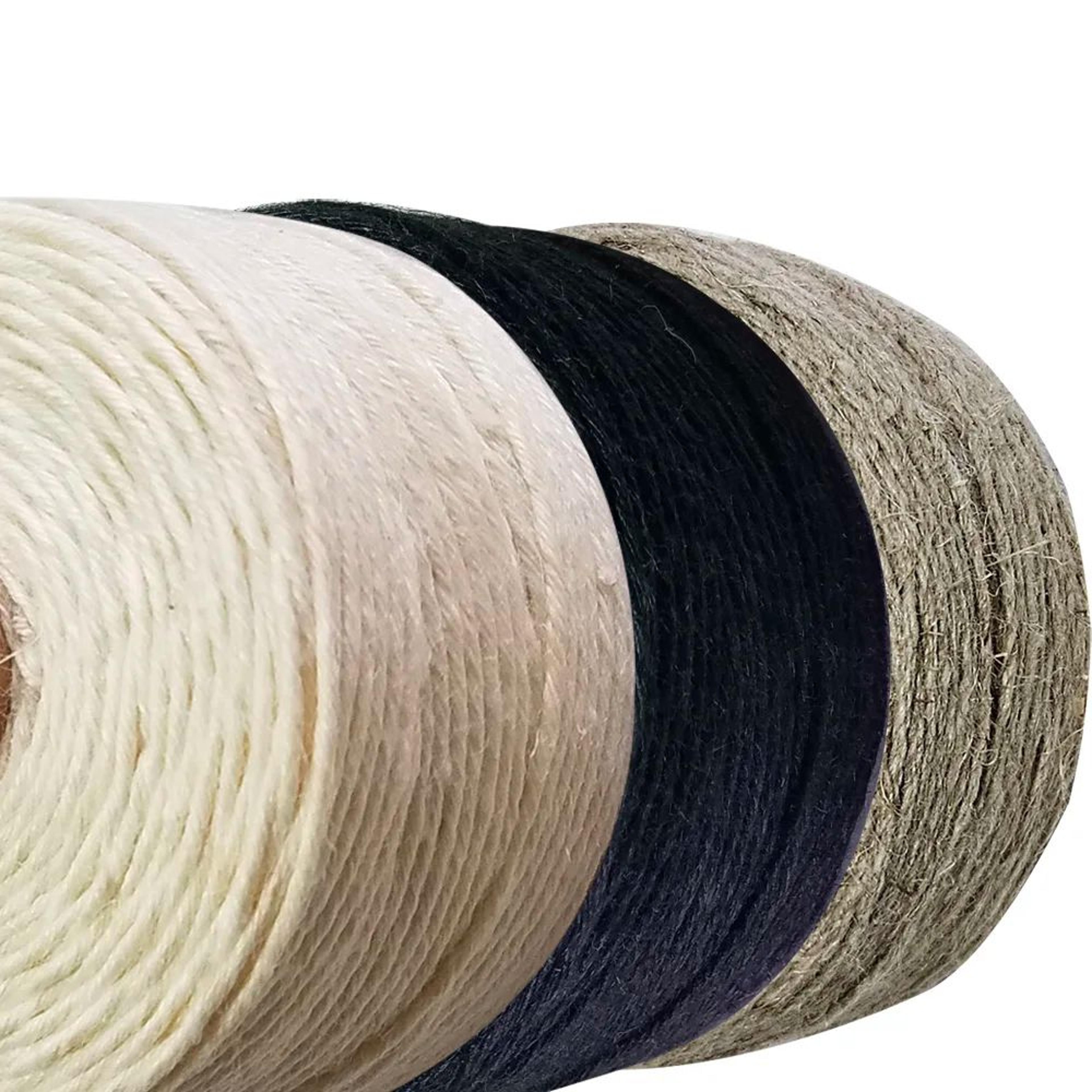 natural linen twine thread 328 ft craft cord roll