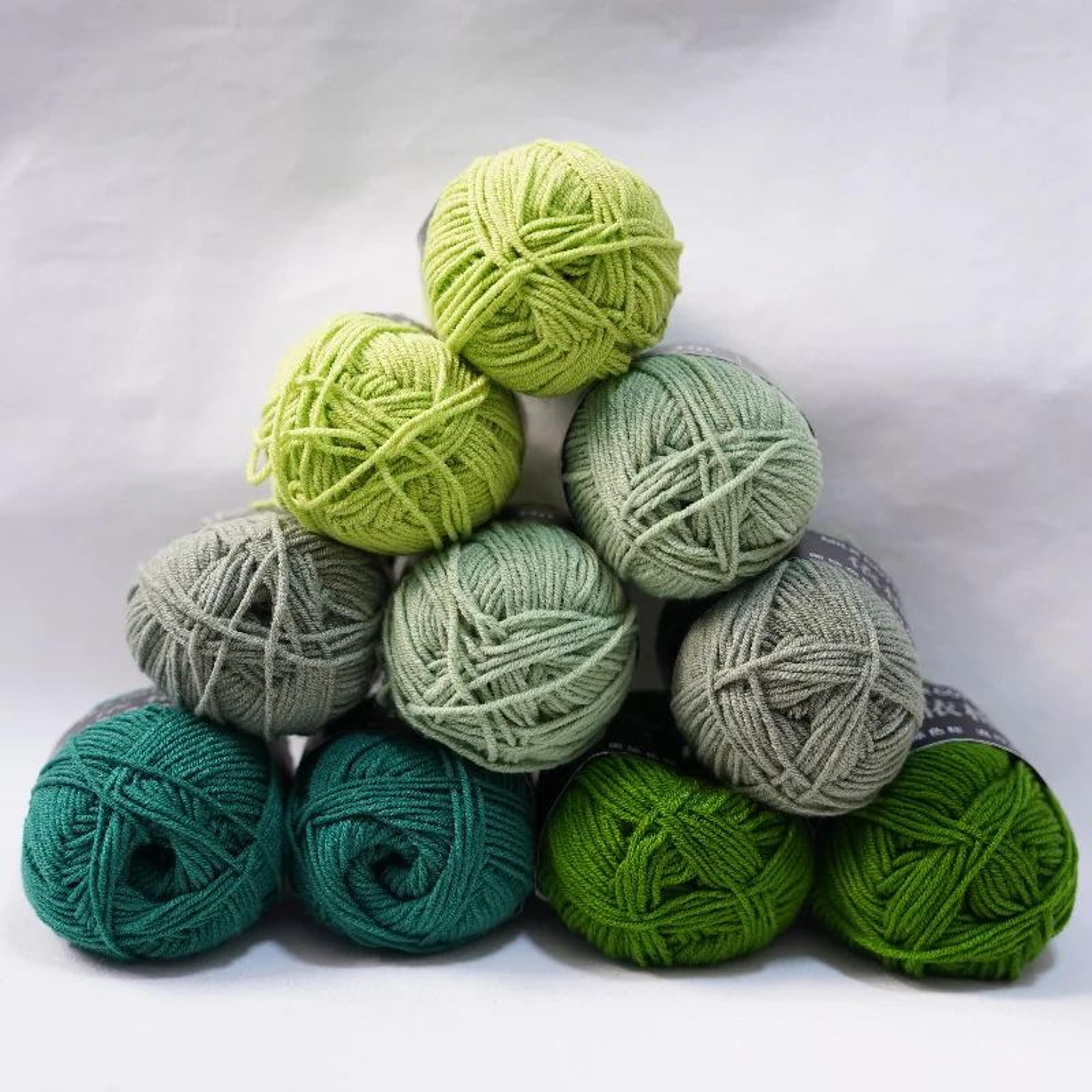 10 piece milk cotton yarn set for knitting and crochet
