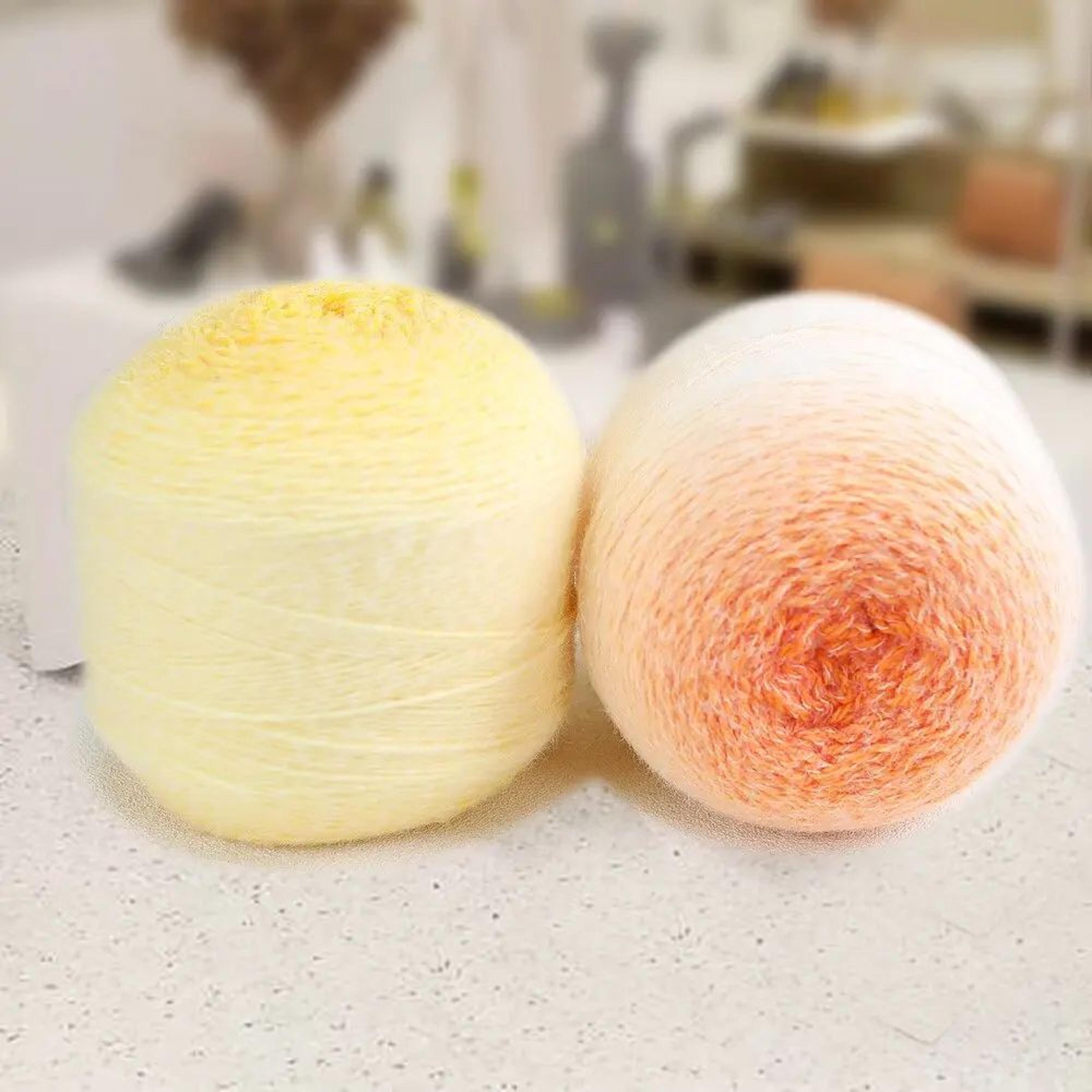 gradient plush yarn skein for knitting and crochet