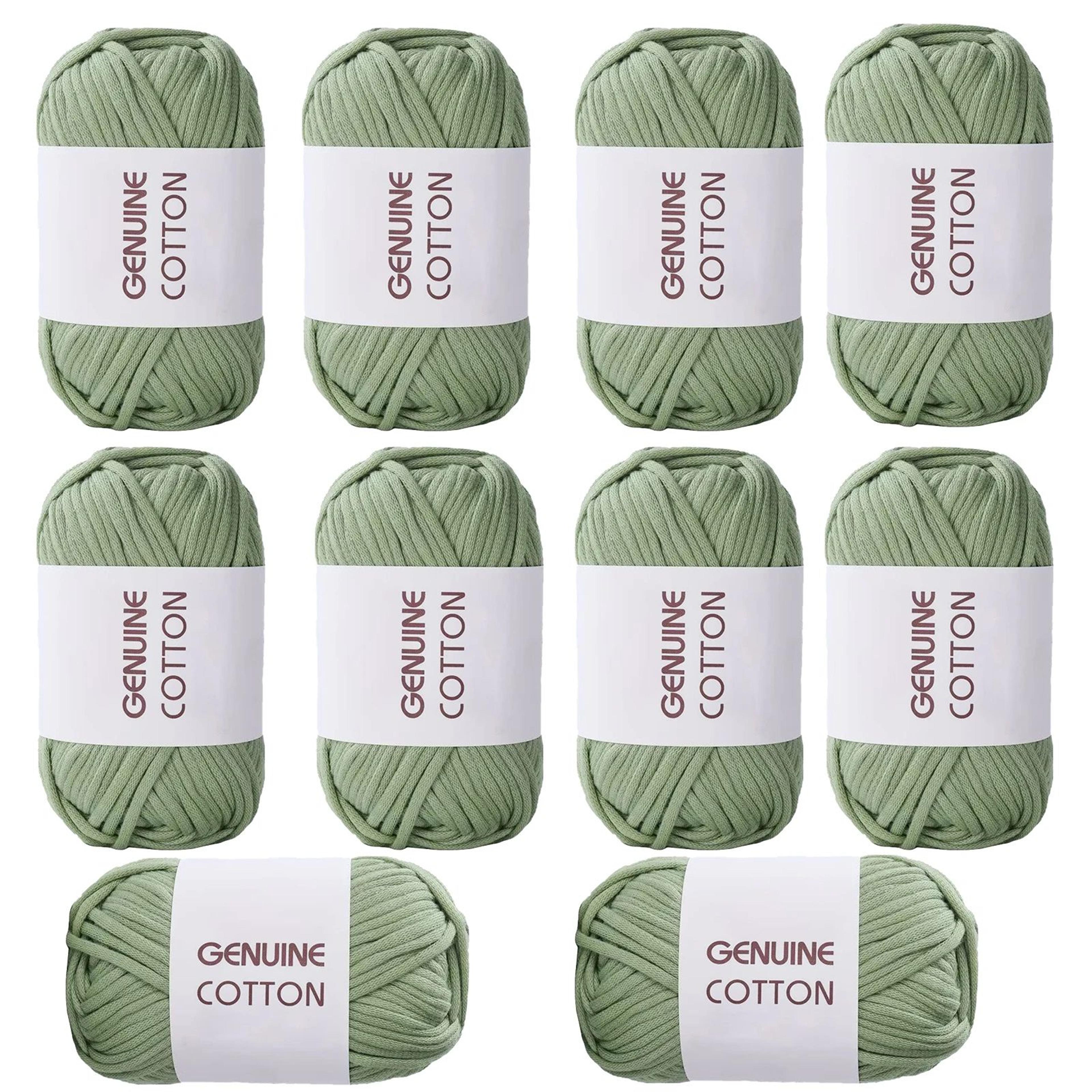 10 piece cotton yarn set 1.8 oz for knitting and crochet