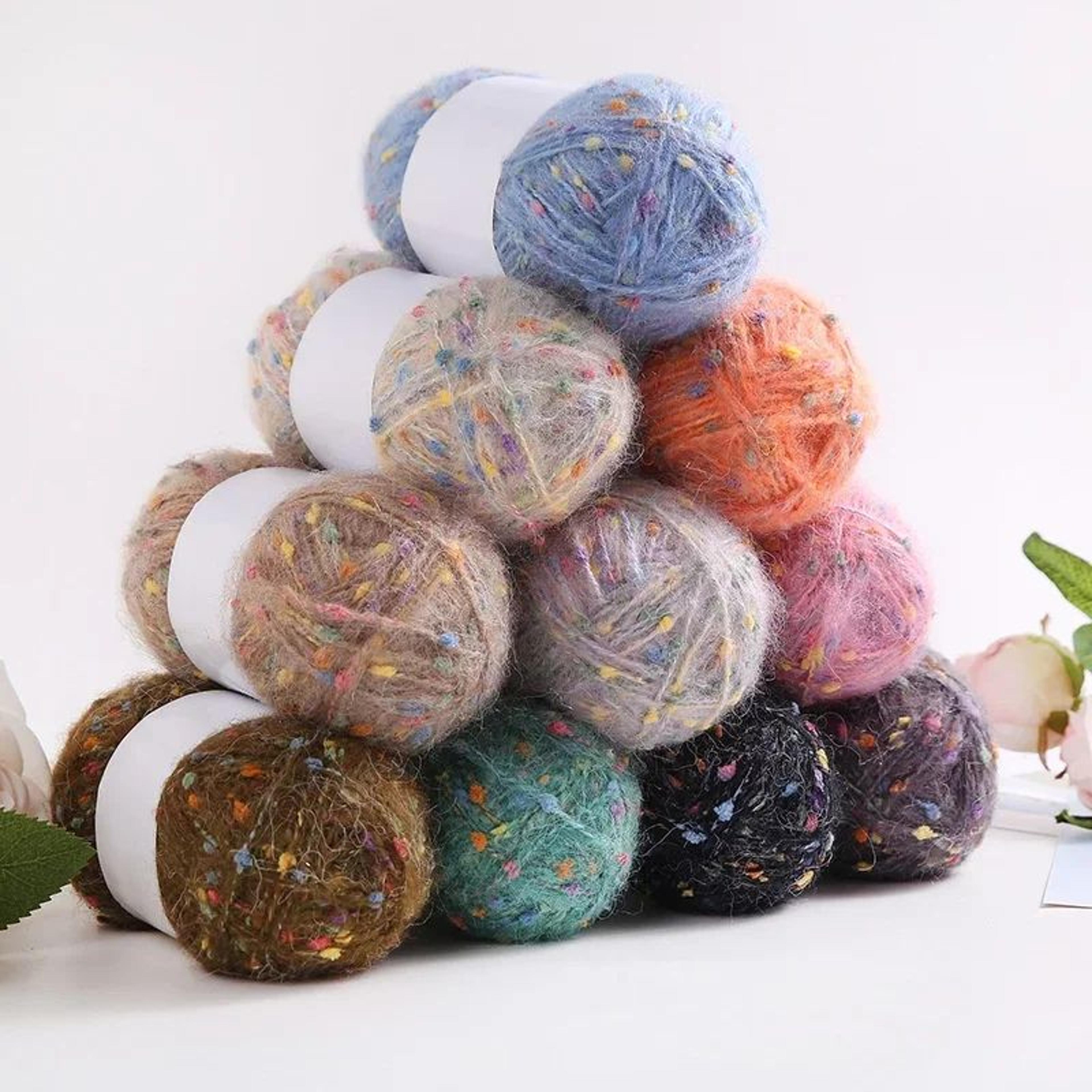 color fleck craft yarn 1.8 oz for knitting and crochet
