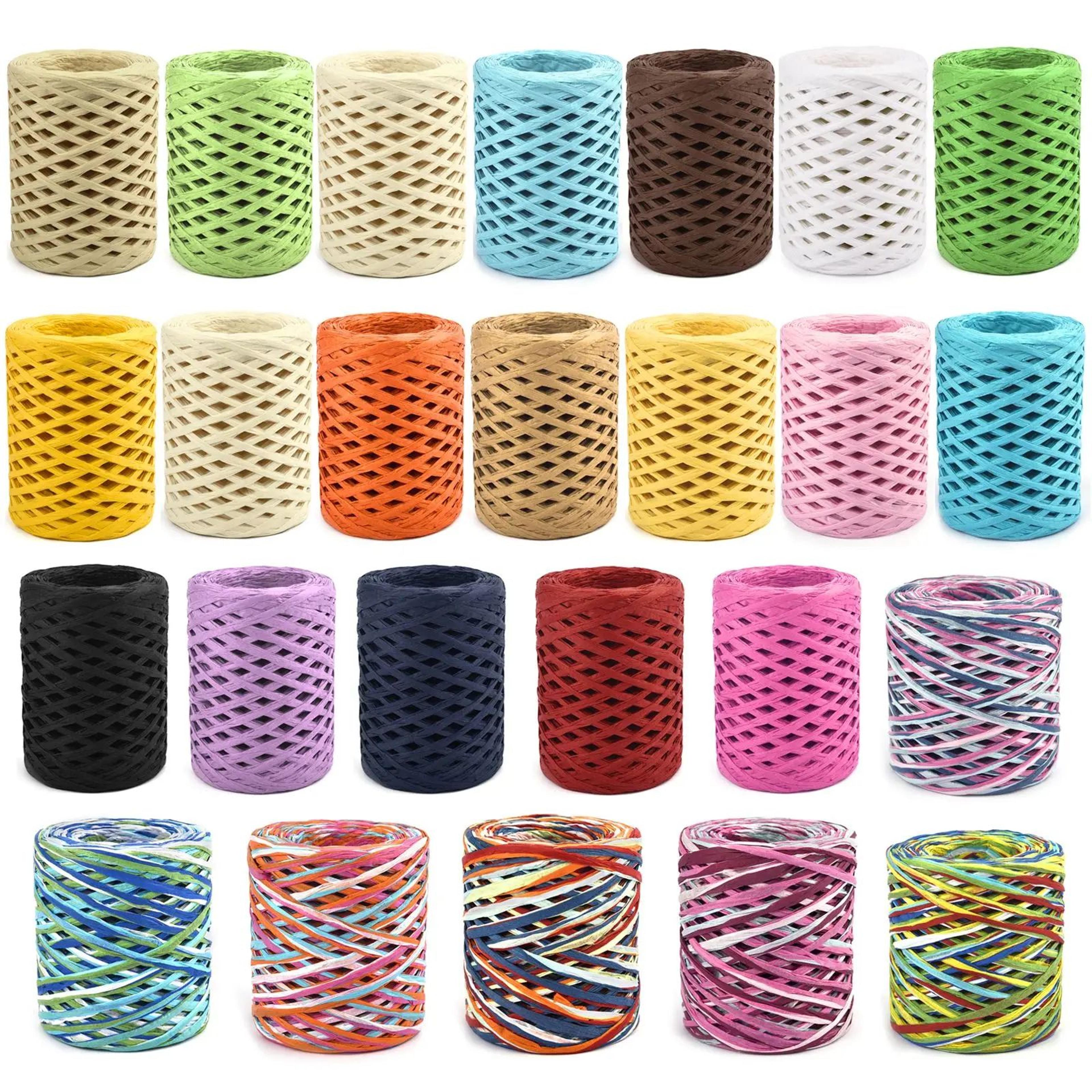 natural raffia paper yarn 328 ft for knitting and crochet