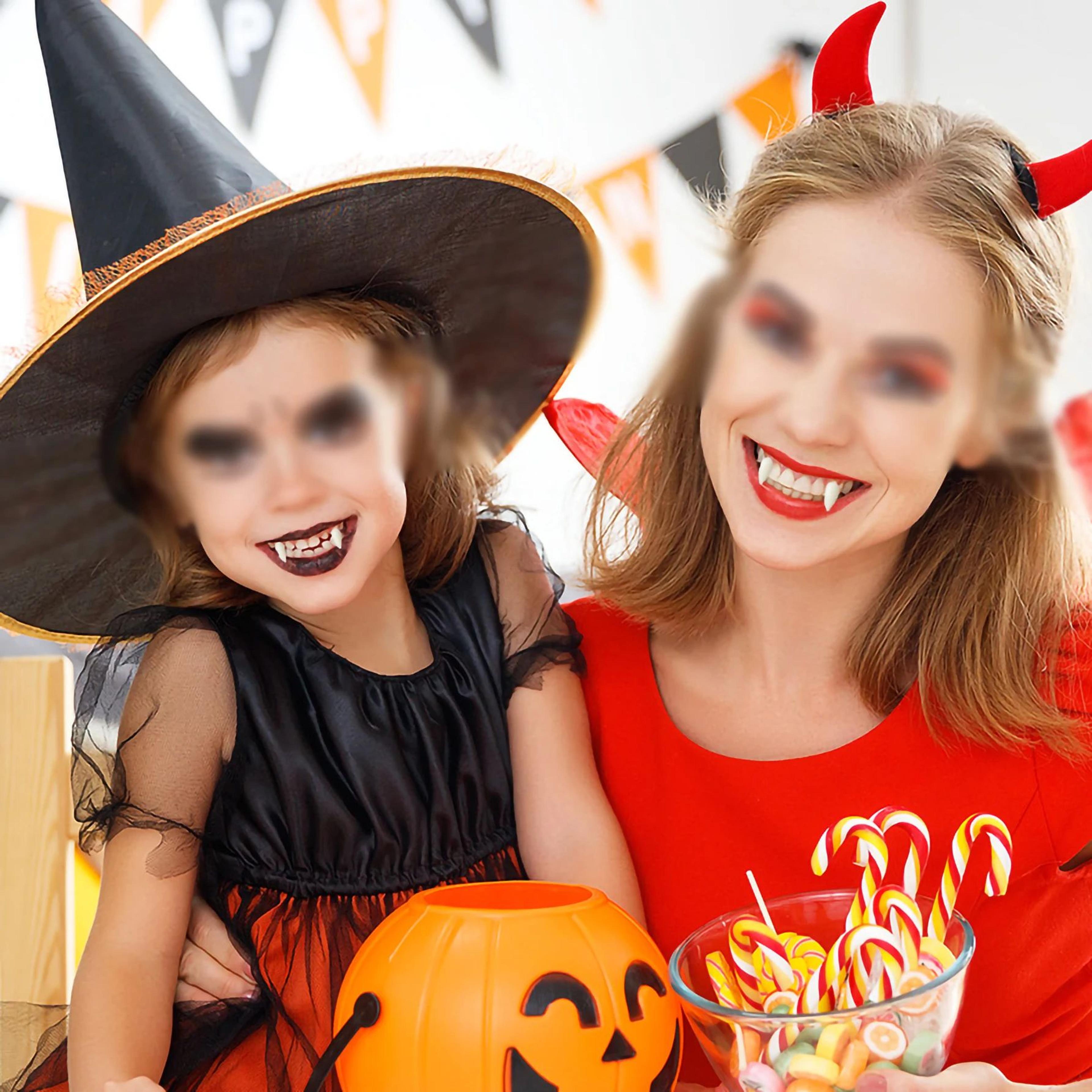 realistic vampire fang teeth costume set