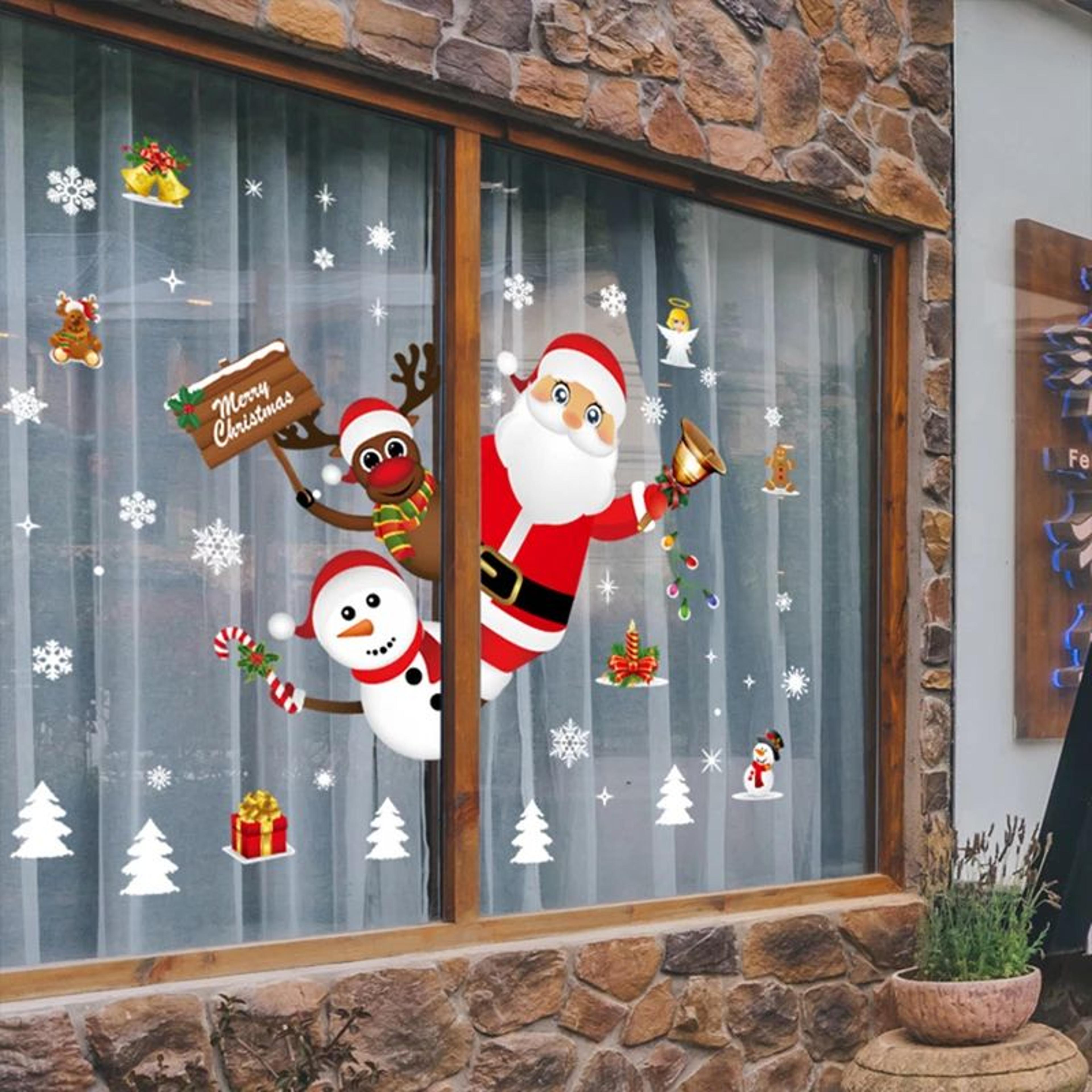 christmas window stickers holiday decals